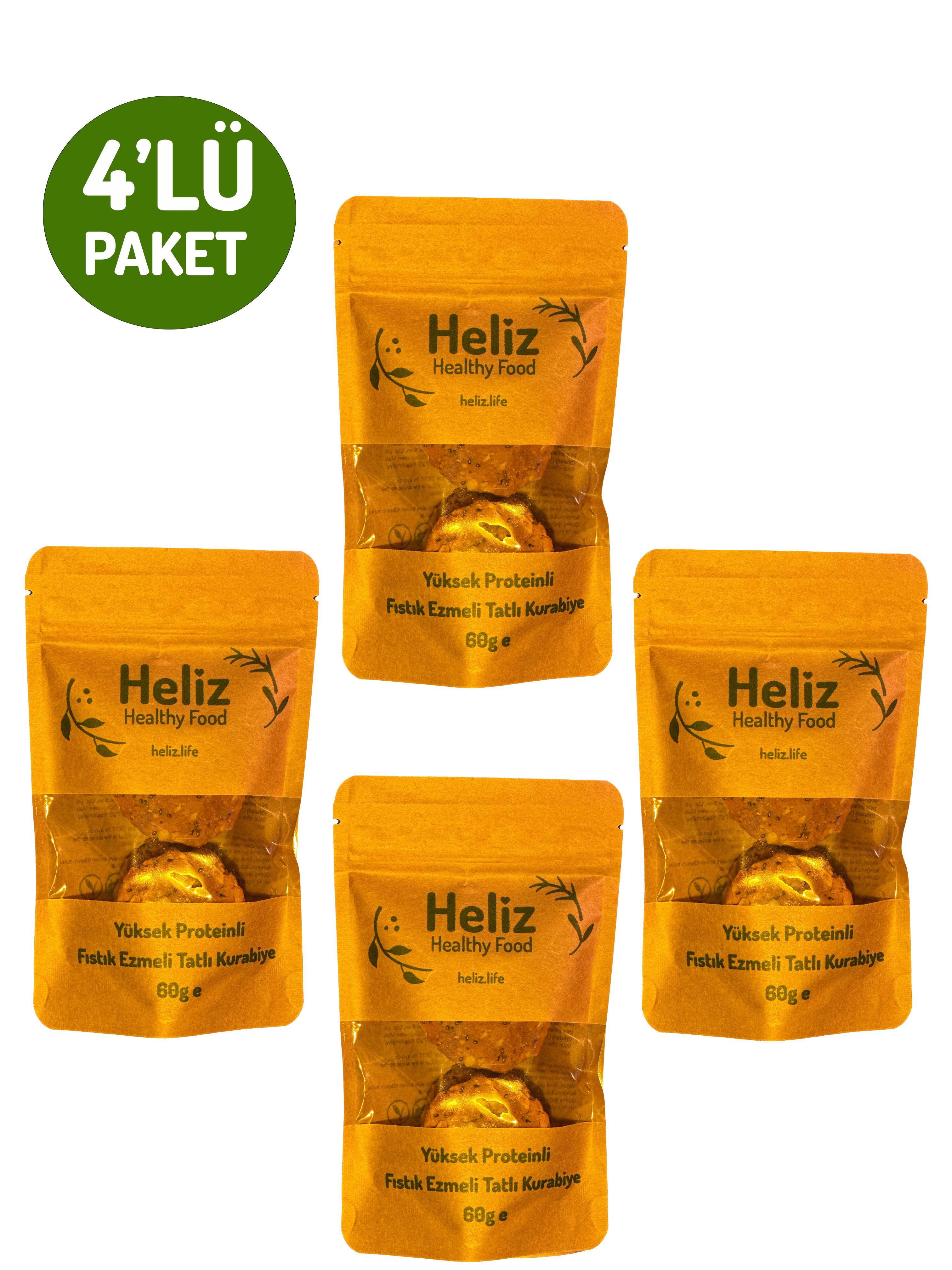 4'lü Yüksek Proteinli Fıstık Ezmeli Tatlı Kurabiye
