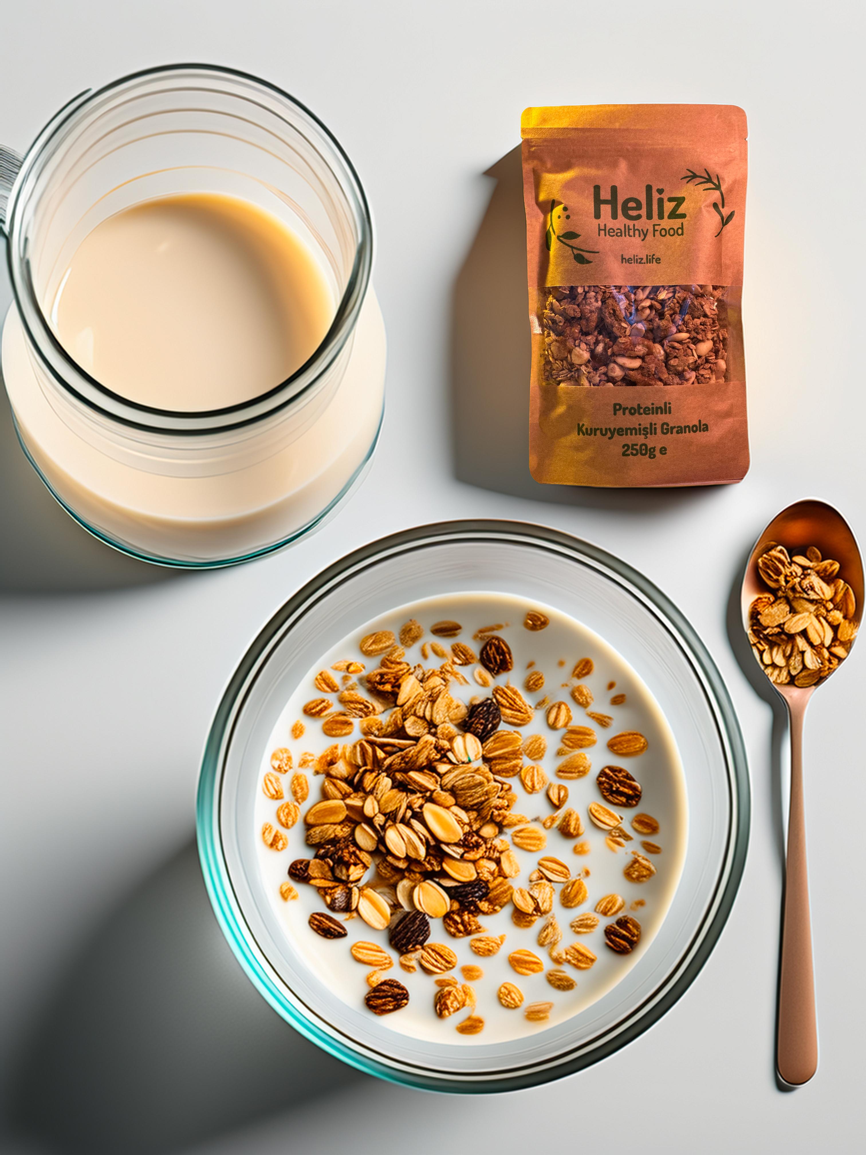 Proteinli Kuruyemişli Granola