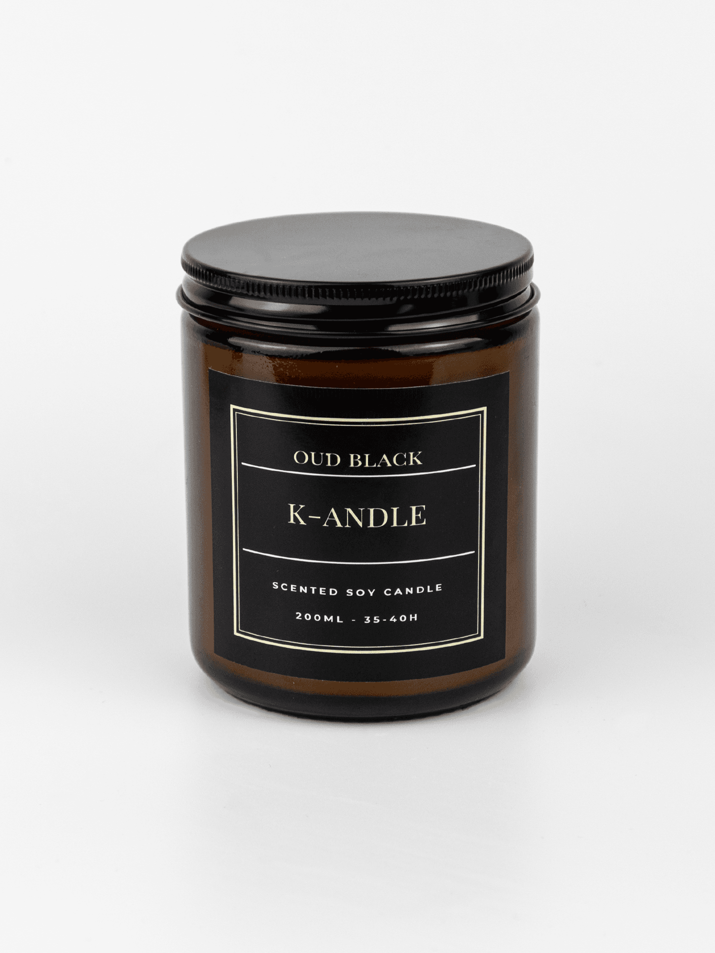 Oud Black Scented Soy Candle