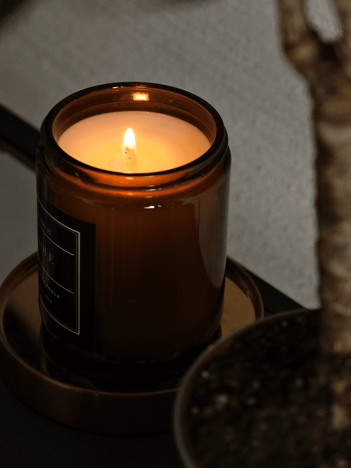 Oud Black Scented Soy Candle