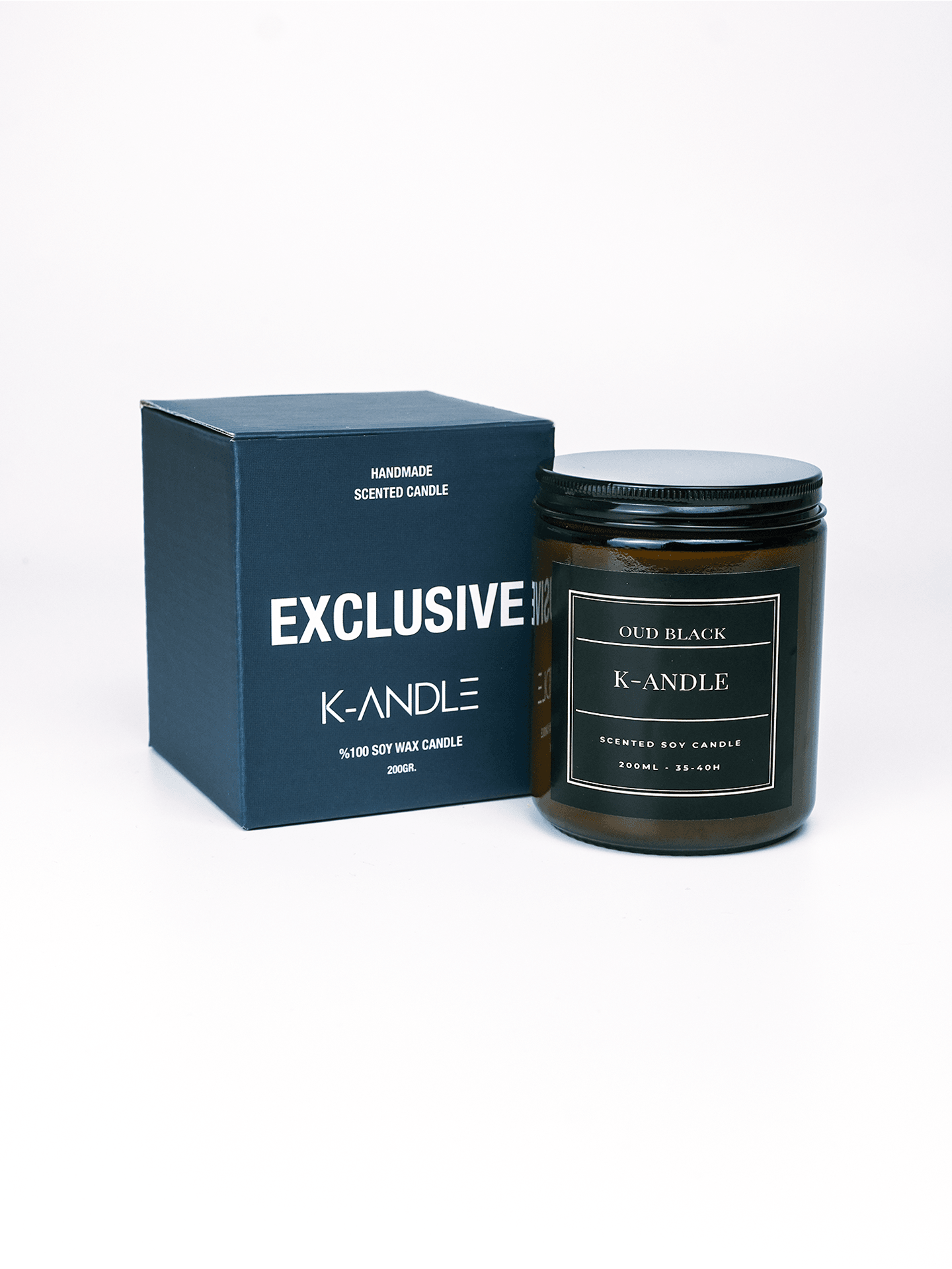 Oud Black Scented Soy Candle