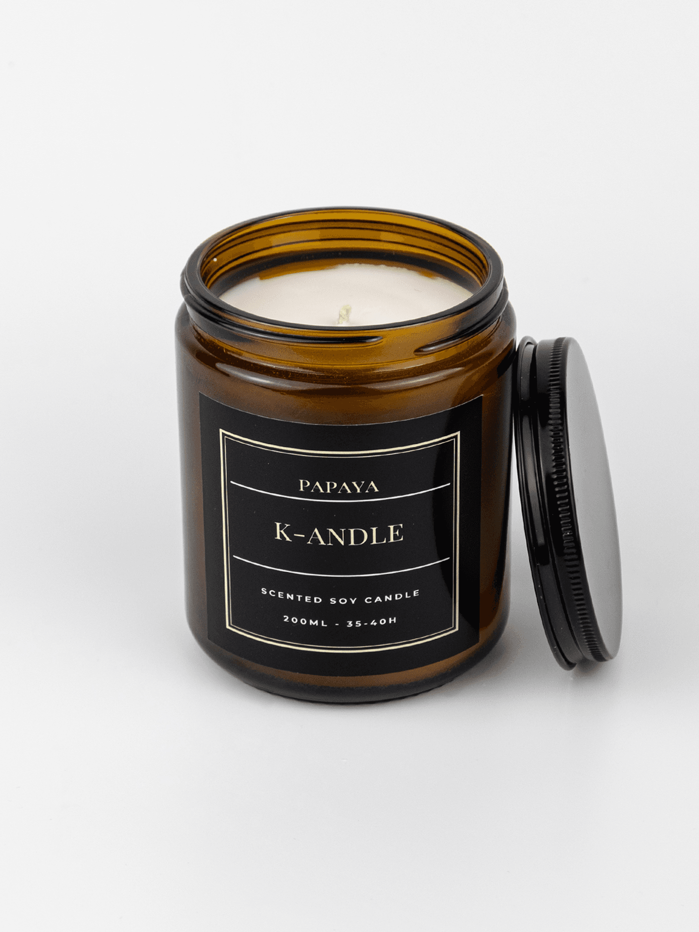 Papaya Scented Soy Candle