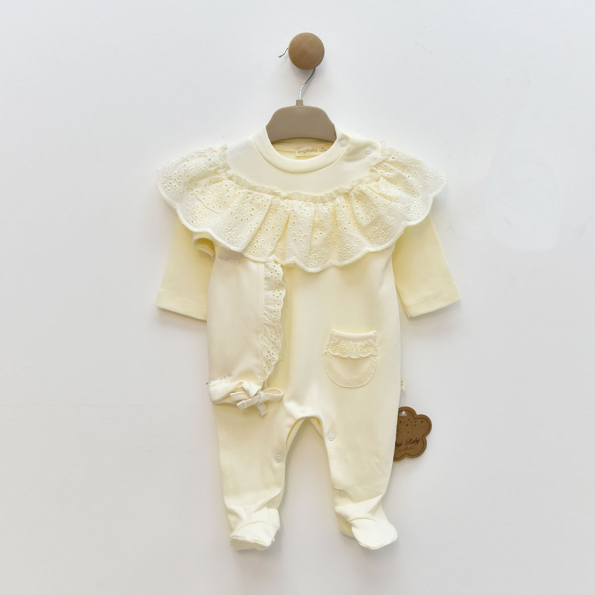 Kız Bebek Premium Brodeli Tulum