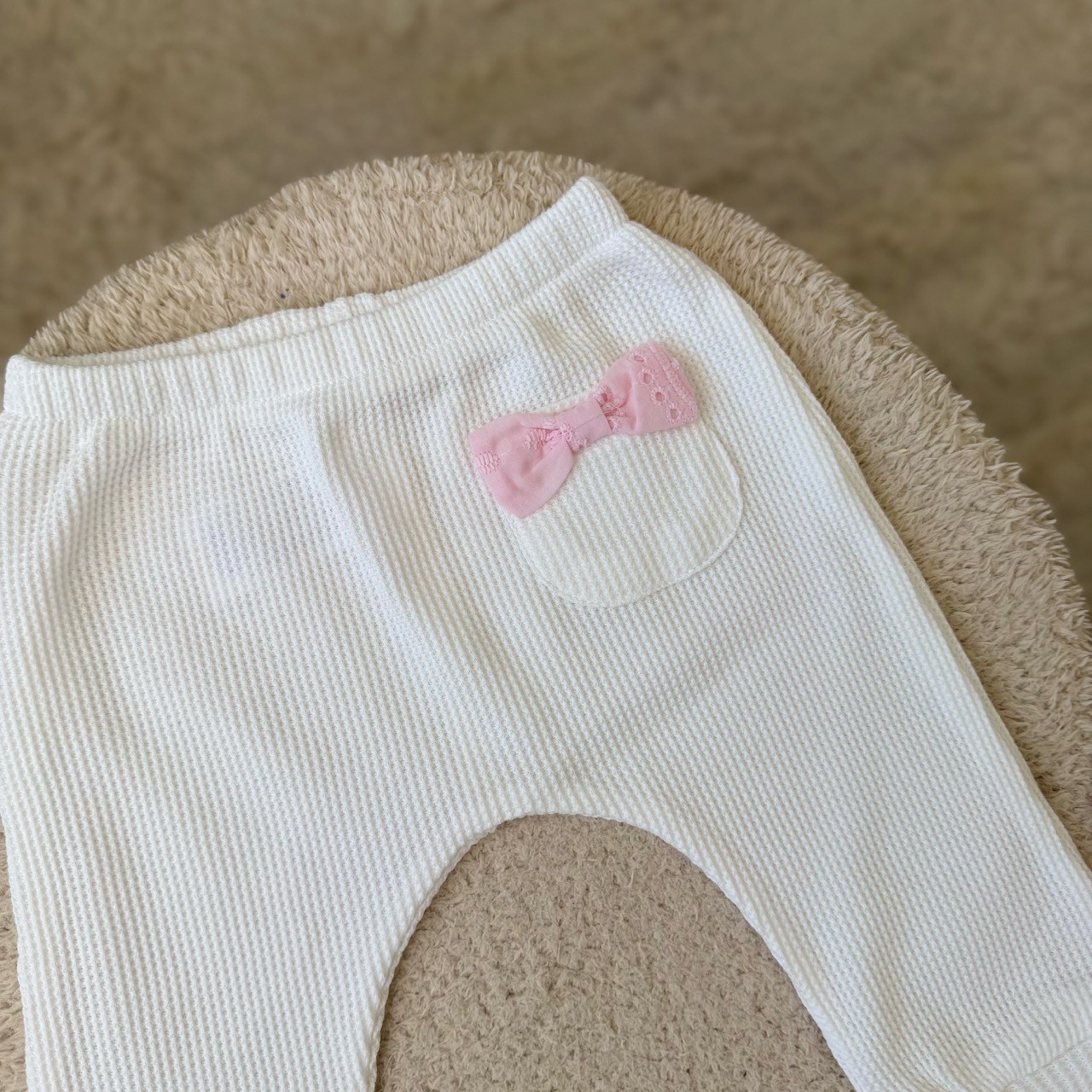 Kız Bebek Pinterest Kurdele Detay 3lü Patiksiz Pantolon