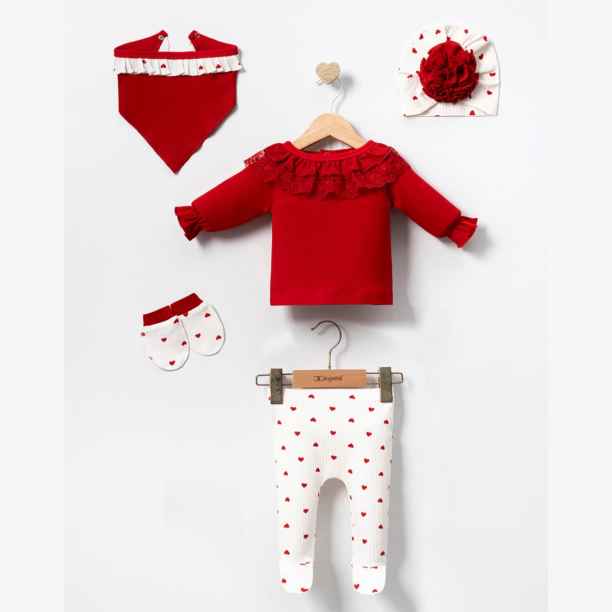 Kız Bebek 0-3 Ay Helena 5li Set