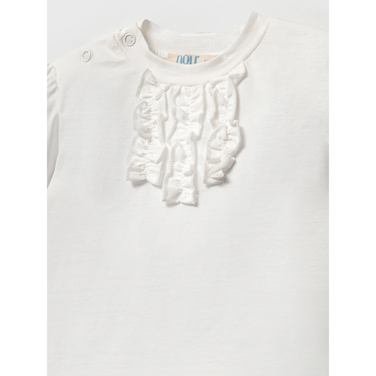 Kız Bebek Papatyalı Kot Salopet Ve Fırfırlı Body 2li Takım