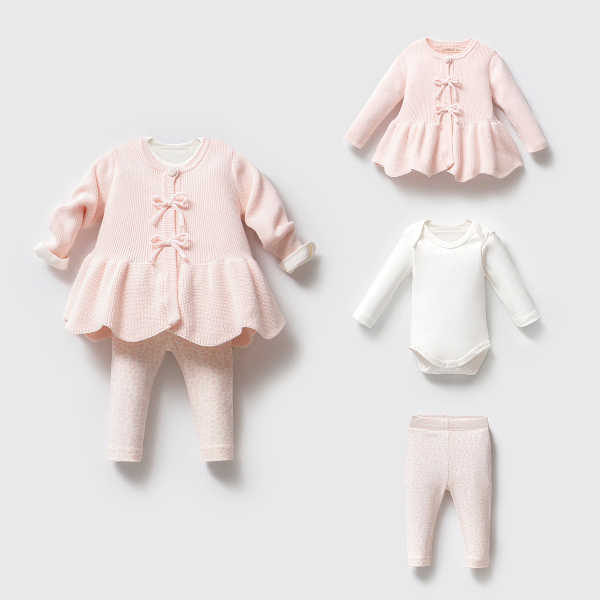 Kız Bebek Premium Pembe Alisa 3lü Takım