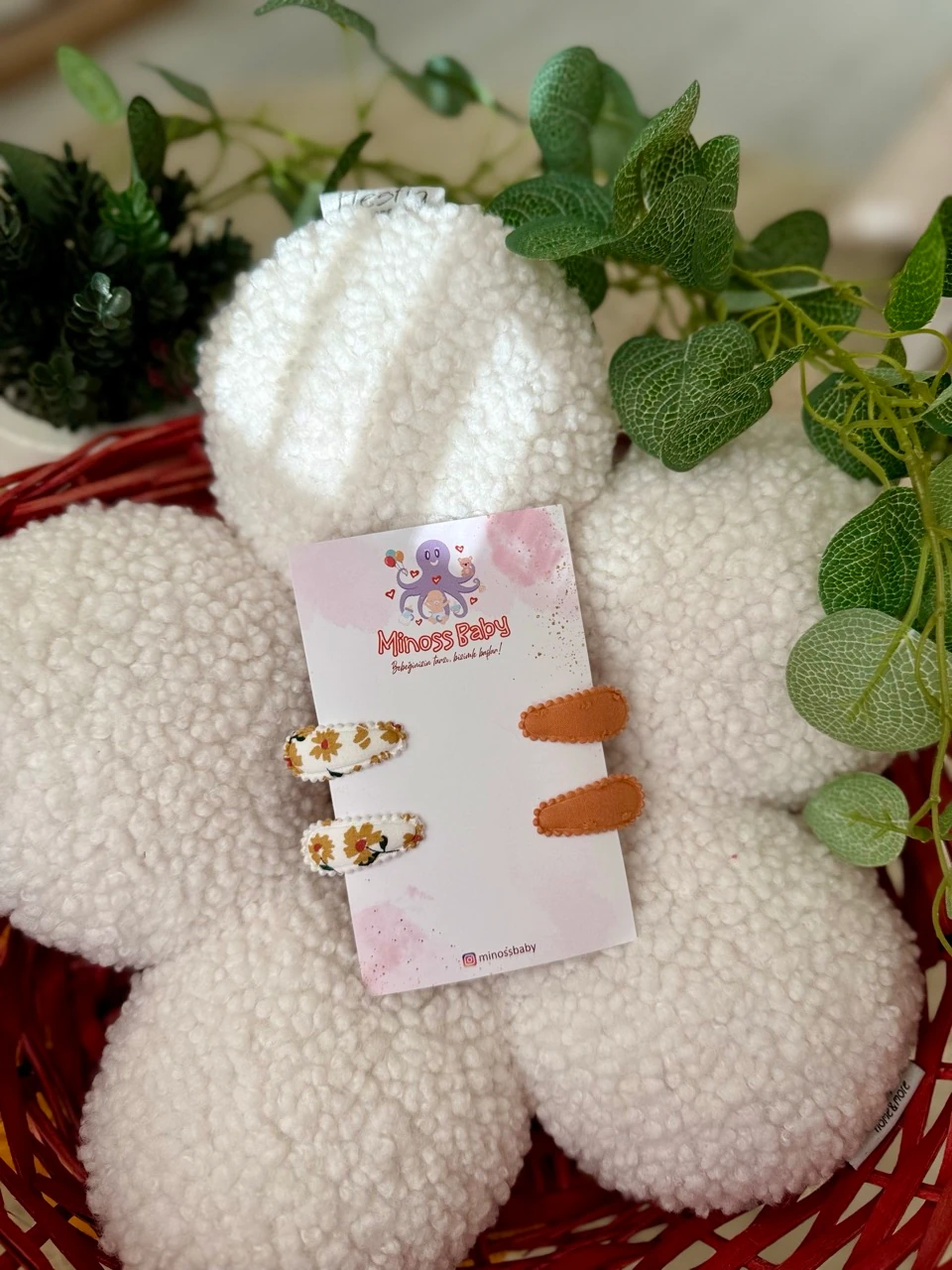 Kız Bebek Sonbahar Temalı Minik Çıtçıtlı Toka Seti