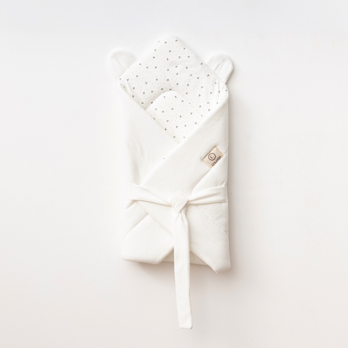 Unisex Ekru 75*75 cm Kadife Kundak Battaniye