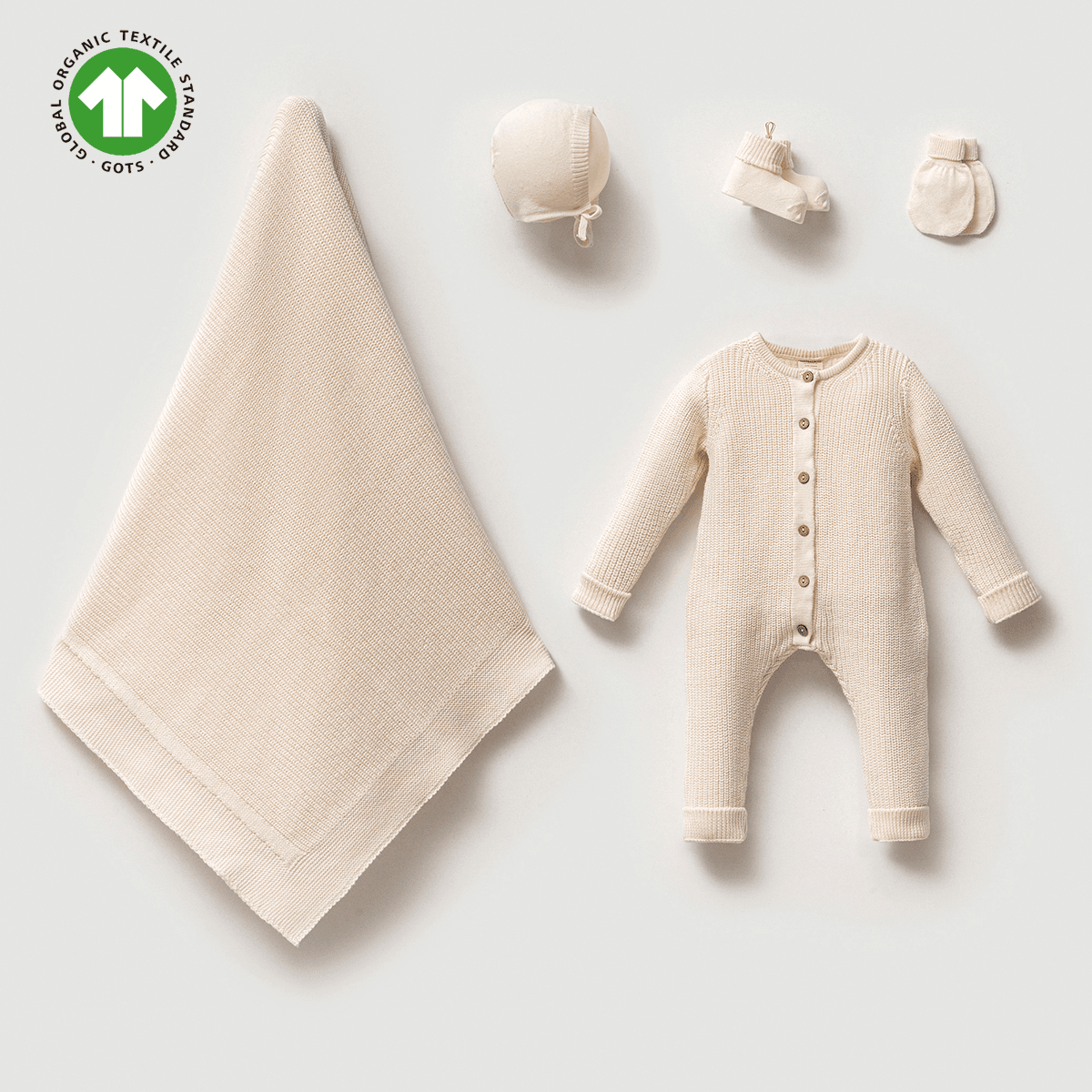 Unisex Premium 0-3 Ay GOTS Selanik 5li Set
