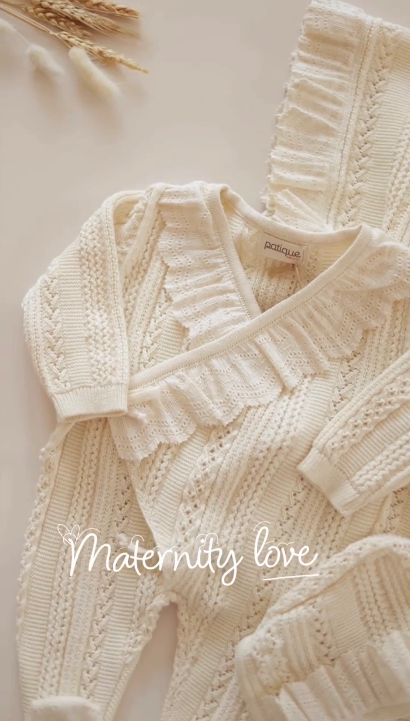 Kız Bebek 0-3 Ay Organik Pamuk Triko Özel Seri Kruvaze Dantelli Battaniyeli Set 