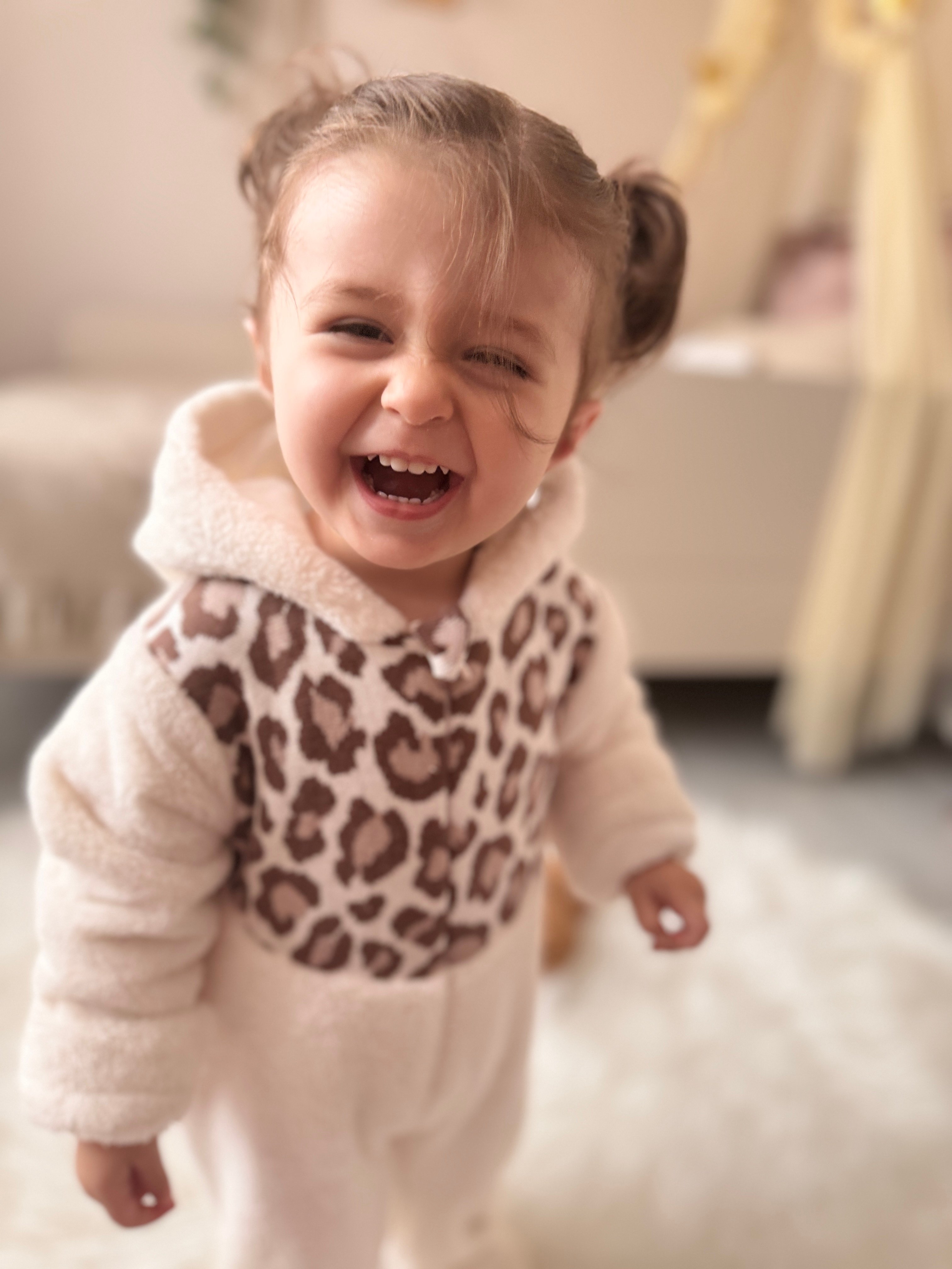 Kız Bebek Premium Leoparlı Welsoft Tulum