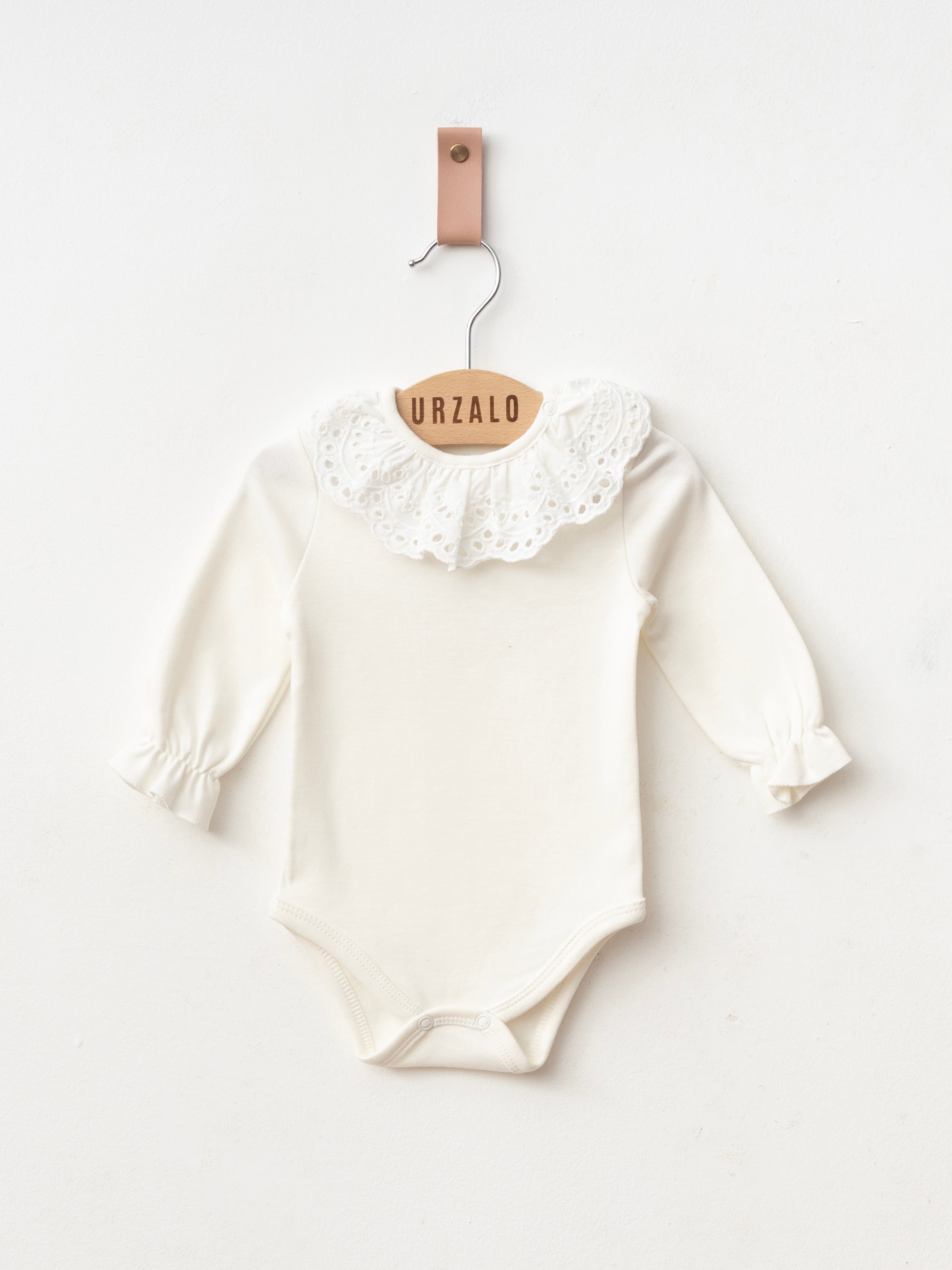 Kız Bebek Şeker Pembe Love %100 Pamuk Penye Body ve Kurdeleli Waflle Kumaş Jile Elbise Seti 