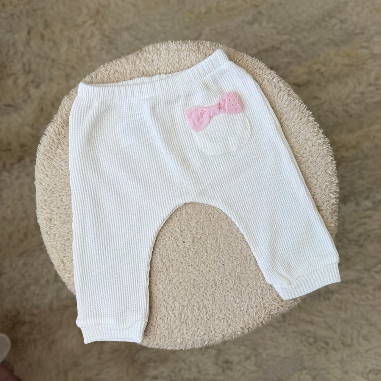 Kız Bebek Pinterest Kurdele Detay 3lü Patiksiz Pantolon