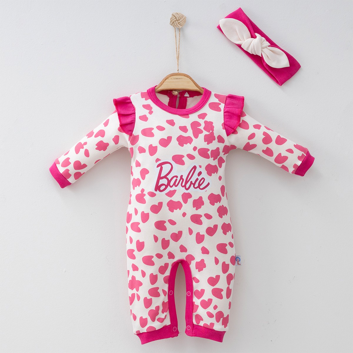 Kız Bebek Barbie Fuşya Tulum
