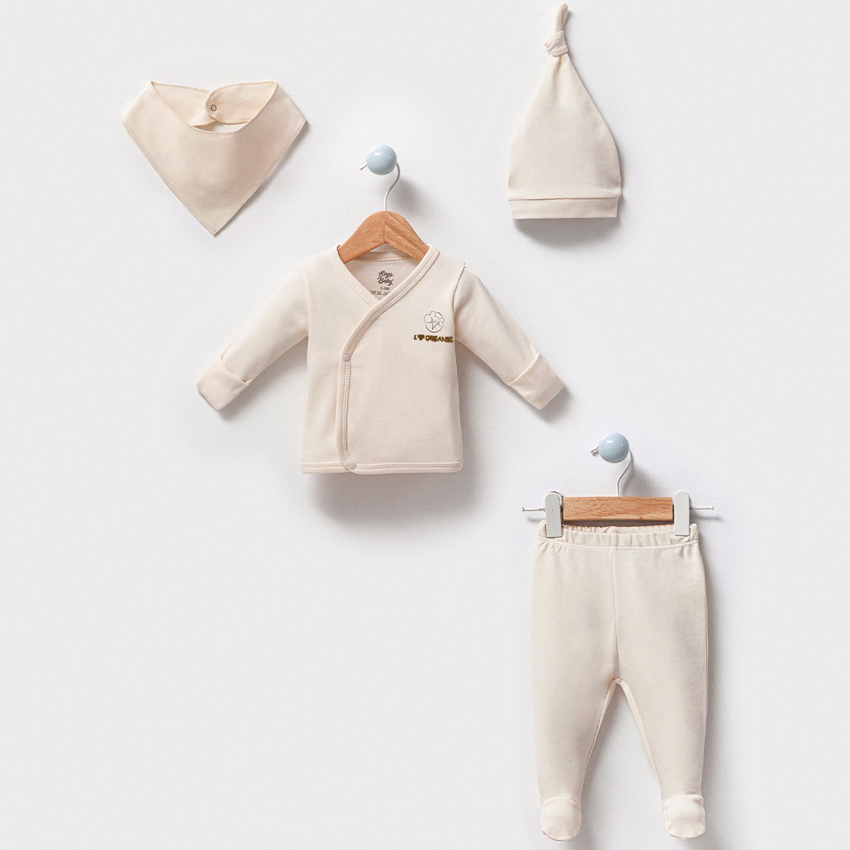 Unisex 0-3 Ay Krem I Love Organic 4lü Set