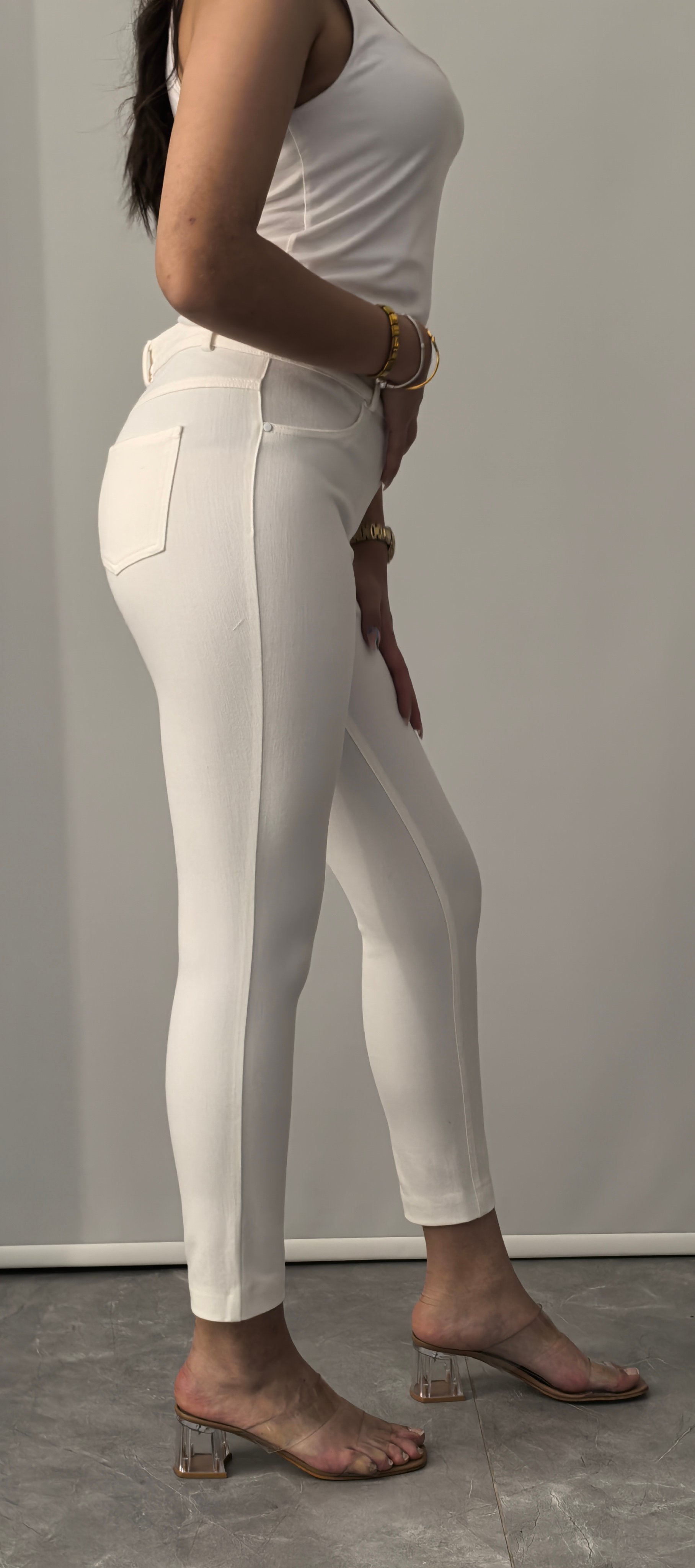 KOTON-VİSKON LİKRALI EKRU PANTOLON