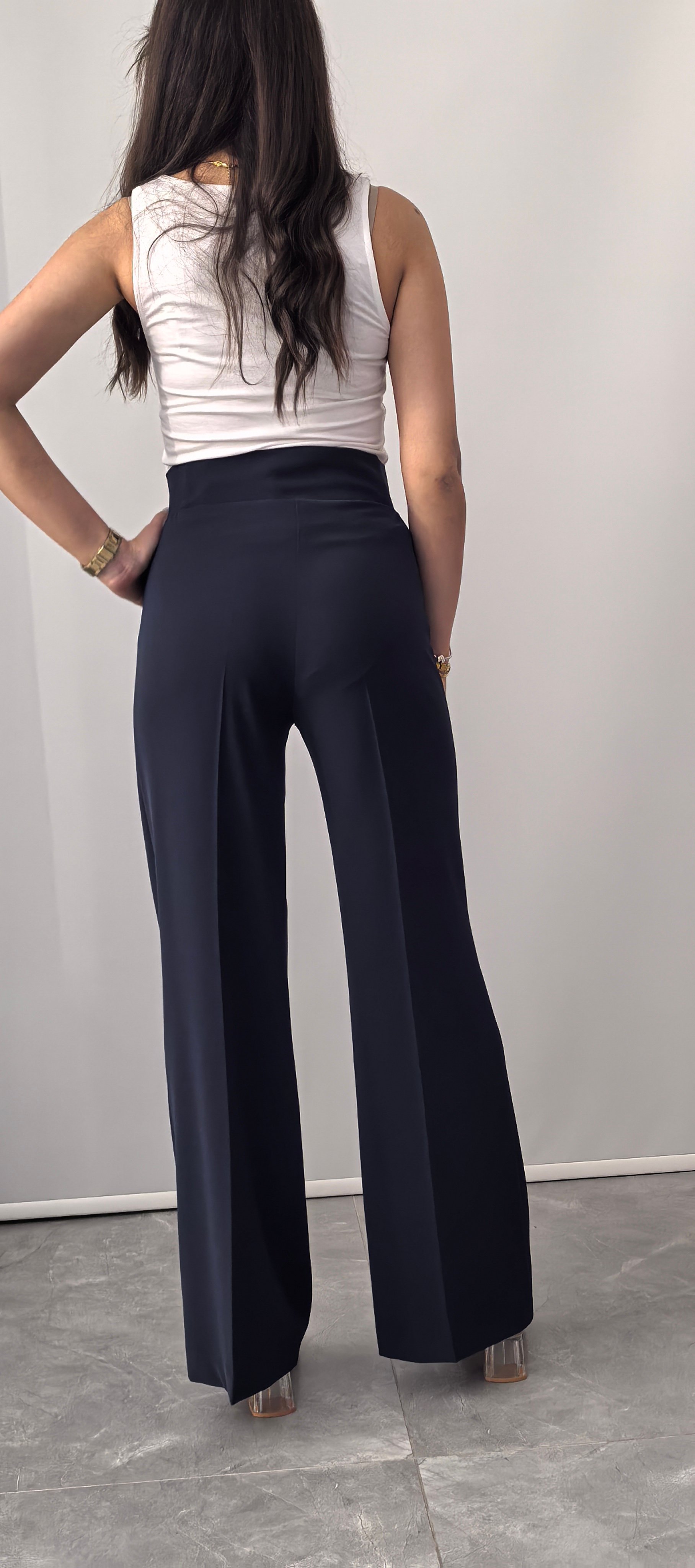 LACİ ÇİMALI DÖKÜMLÜ PANTOLON