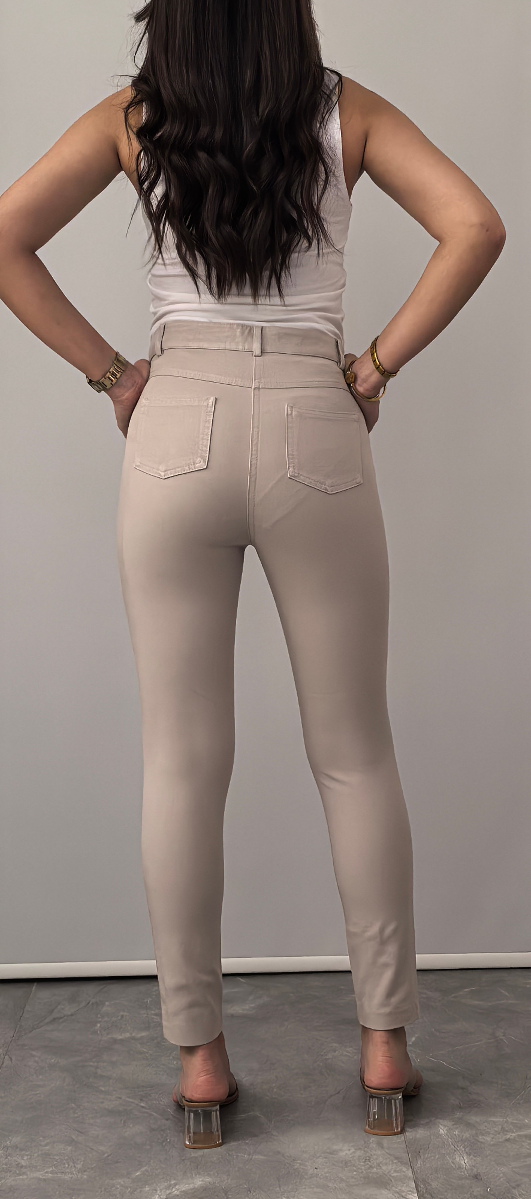 KOTON-VİSKON LİKRALI BEJ PANTOLON