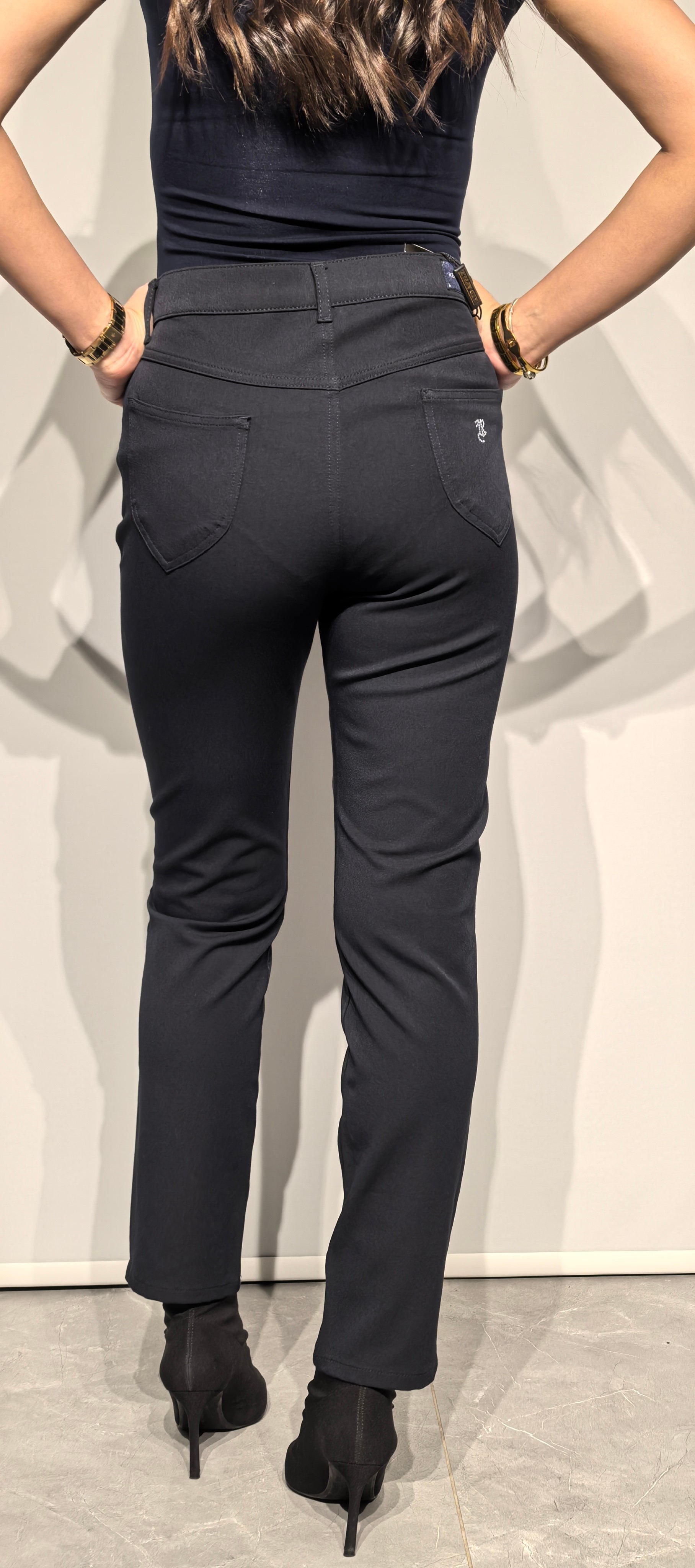 RED APPLE LİKRALI DÜZ KESİM LACİVERT PANTOLON