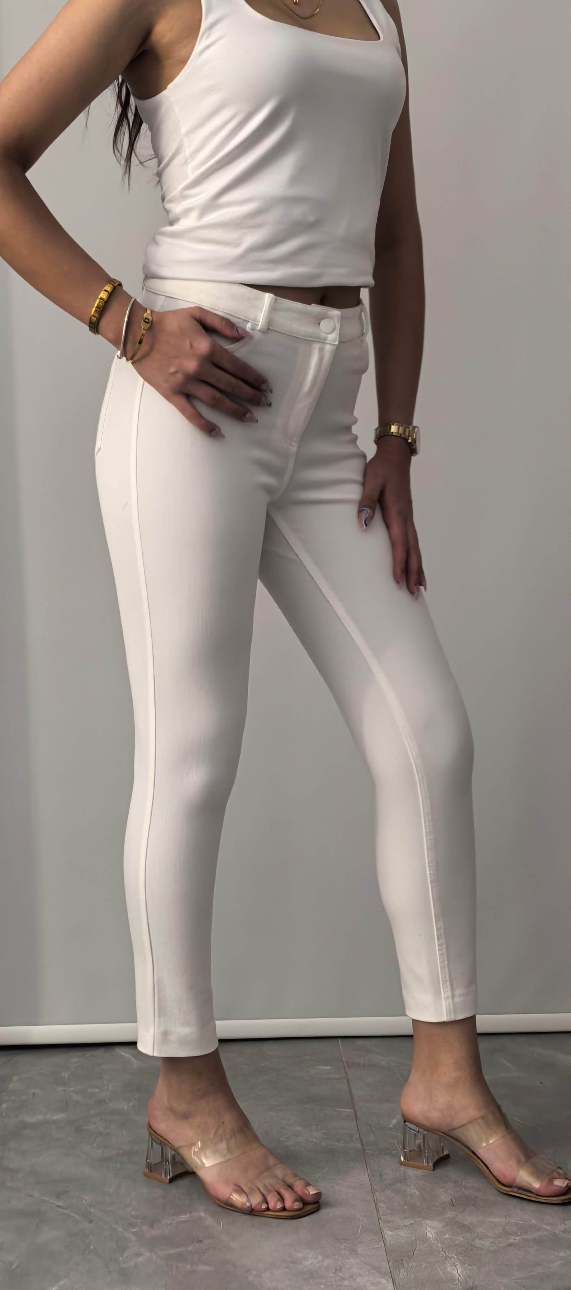 KOTON-VİSKON LİKRALI EKRU PANTOLON