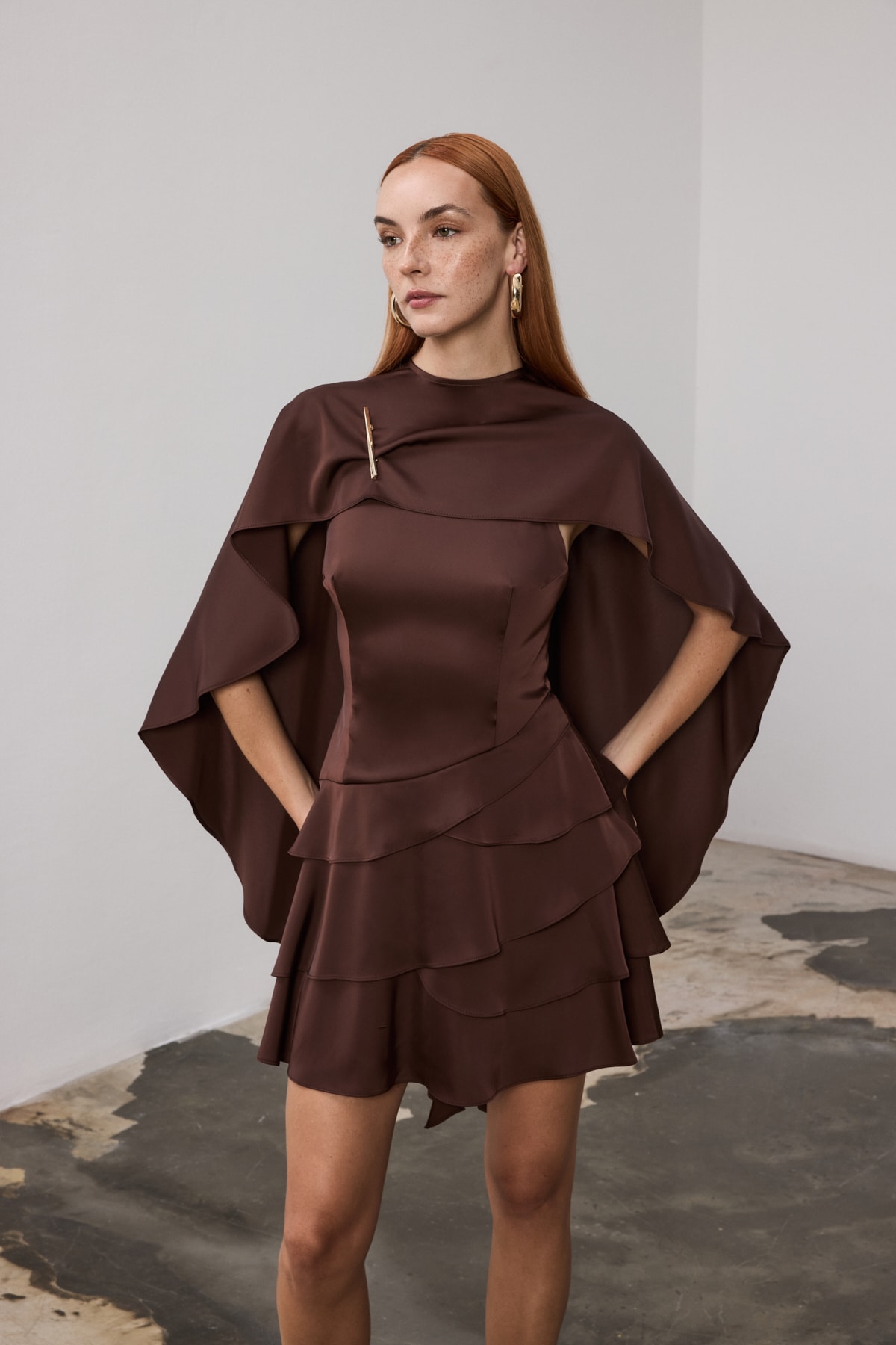 Paloma Elbise - Kahverengi