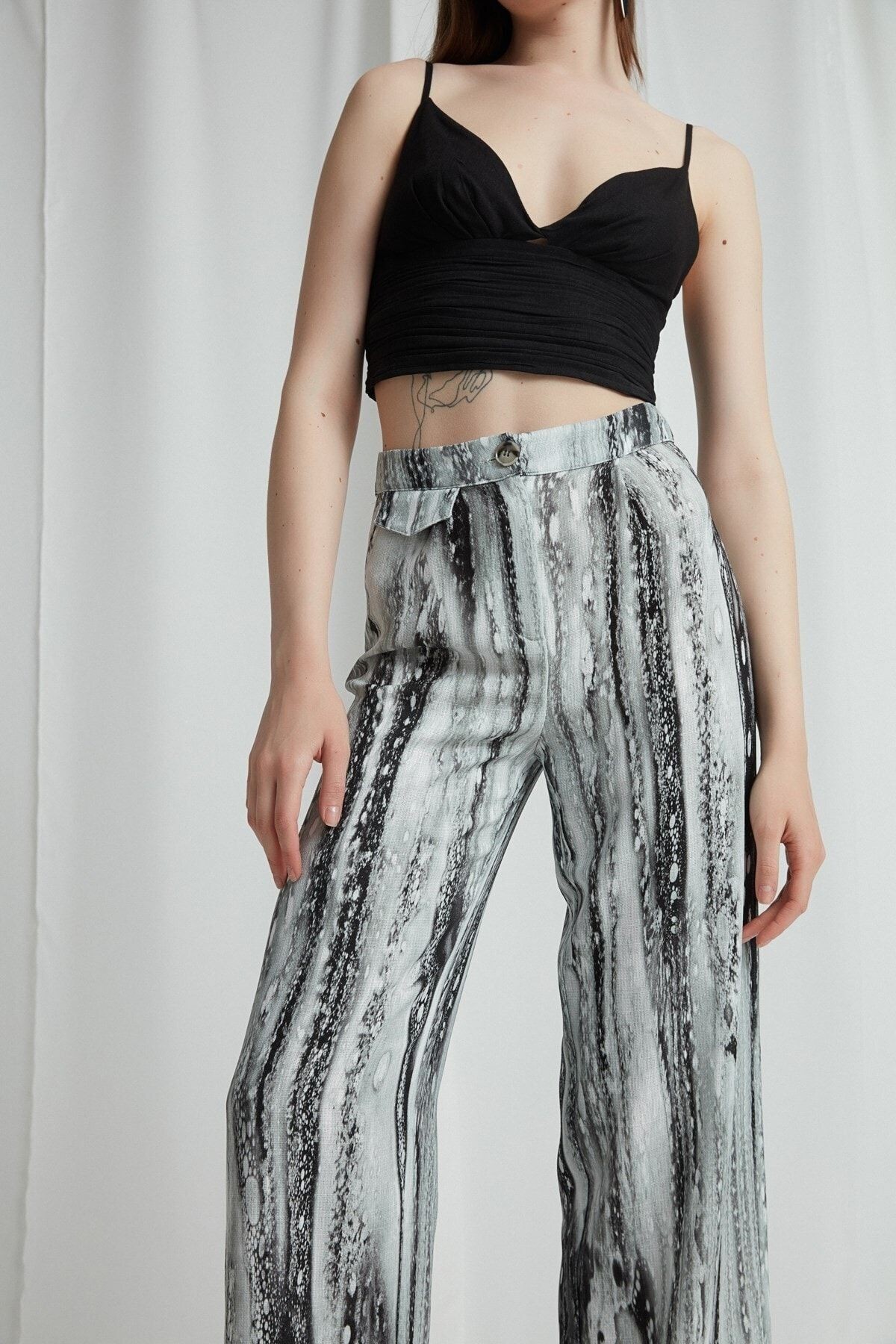 Pantolon / Siyah Batik