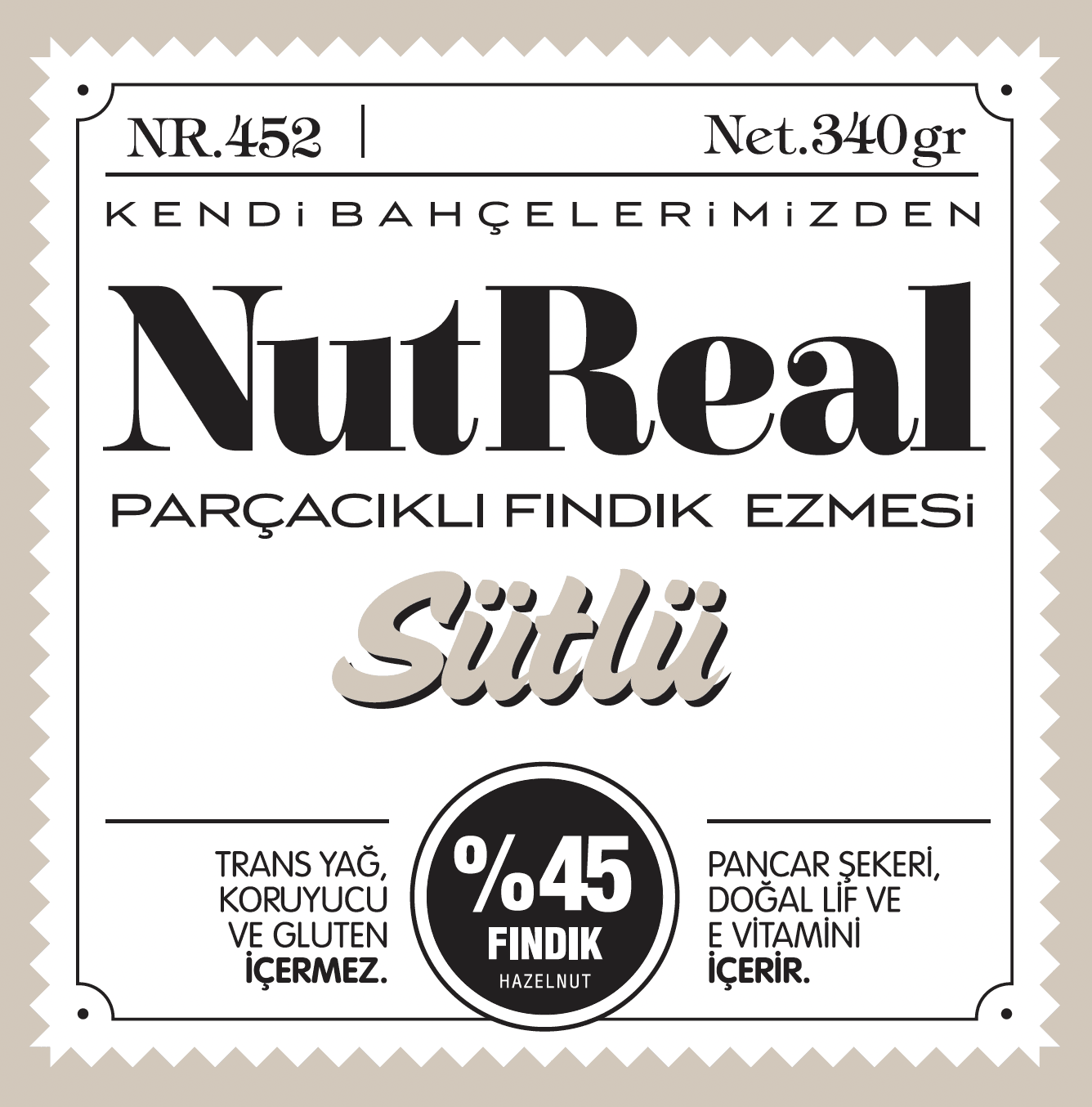 Sütlü Parçacıklı Fındık Ezmesi