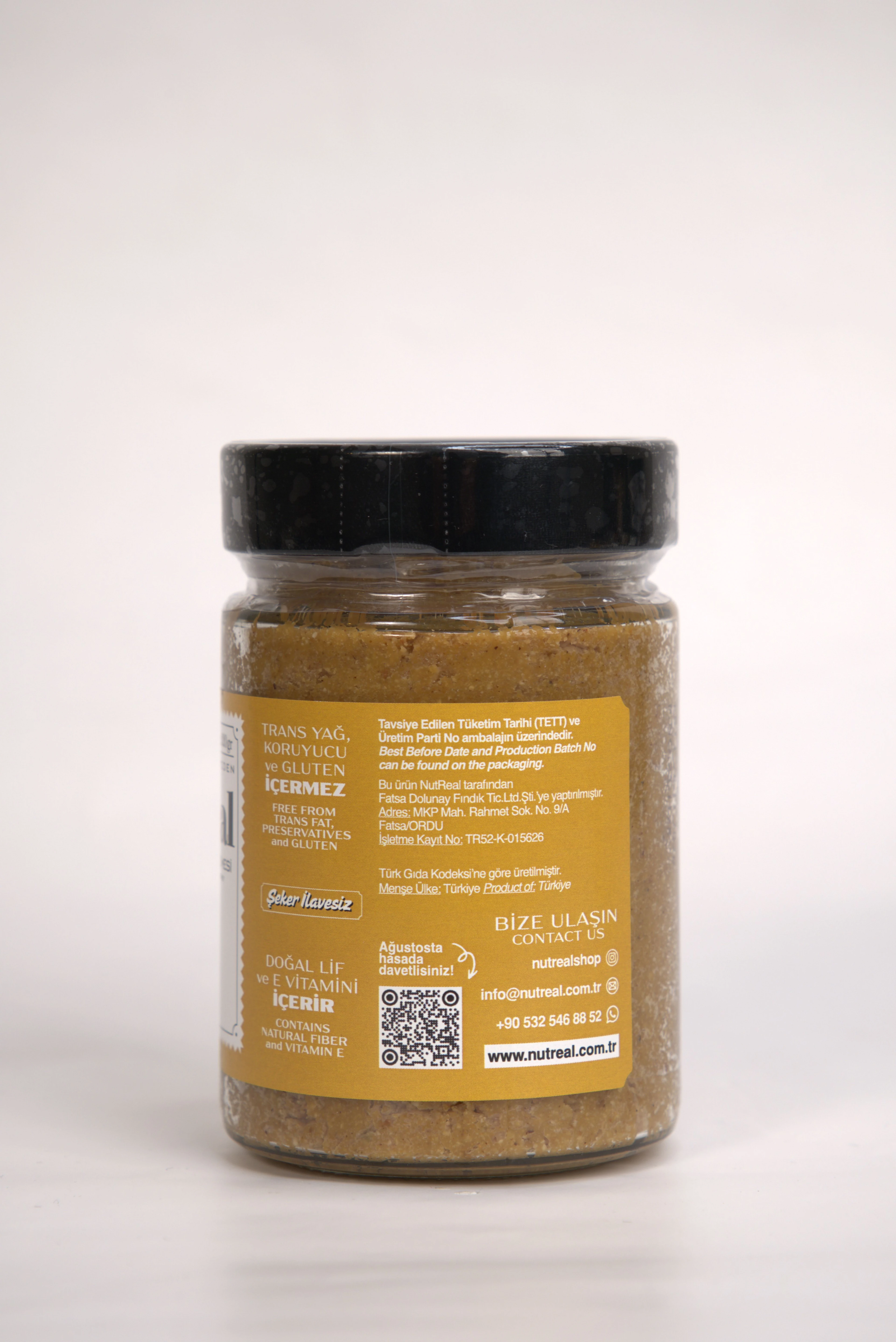 Ballı Parçacıklı Fındık Ezmesi (Şeker İlavesiz)