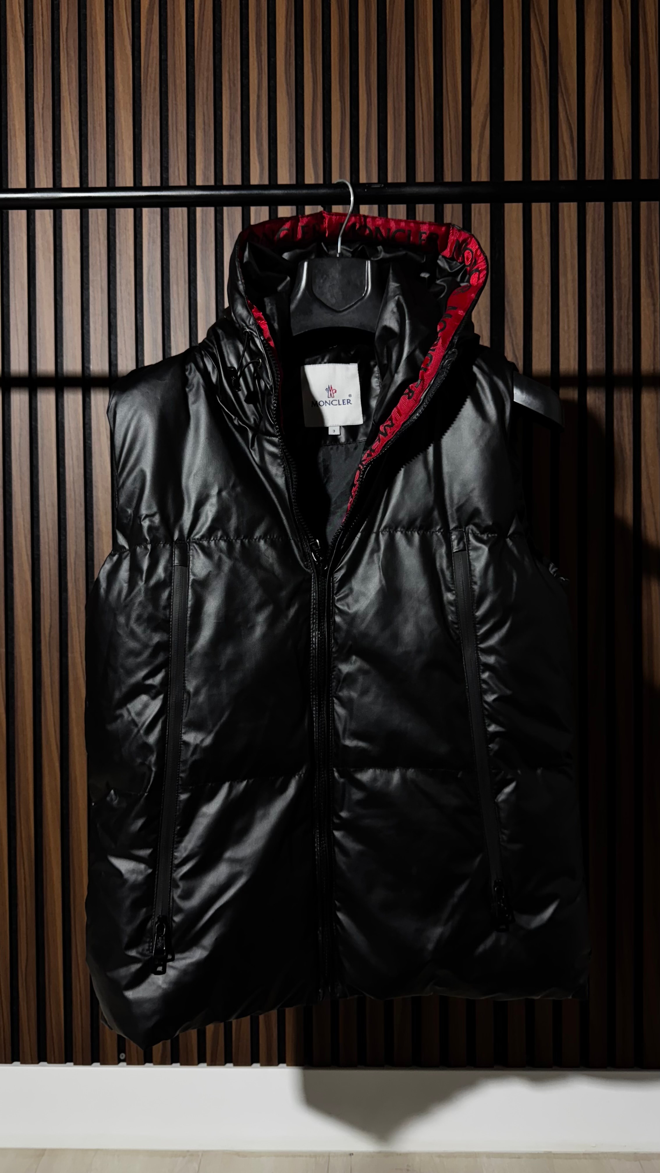 Moncler Premium Siyah Şişme Yelek 