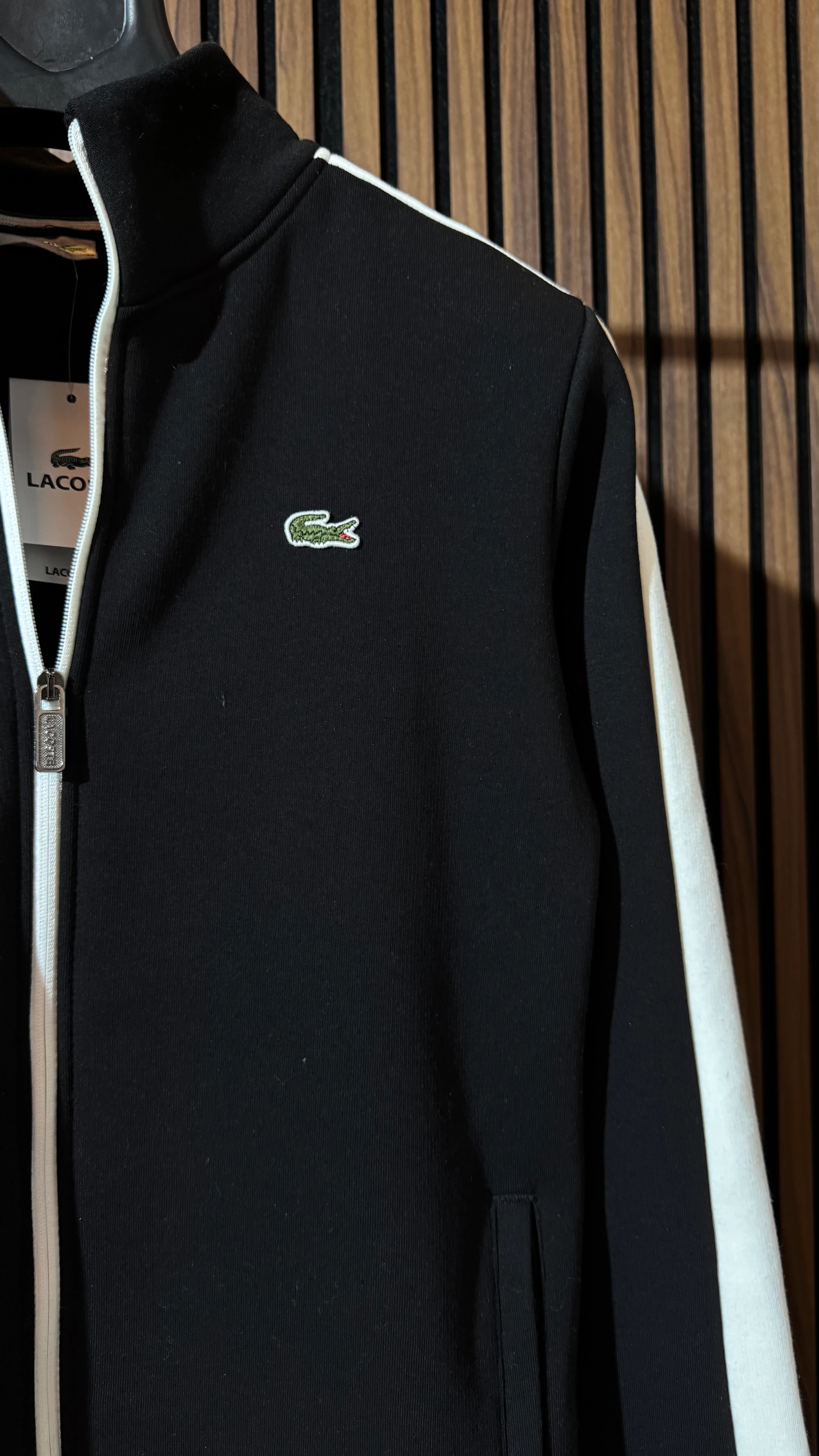 LCST Premium Şeritli Siyah Hırka 