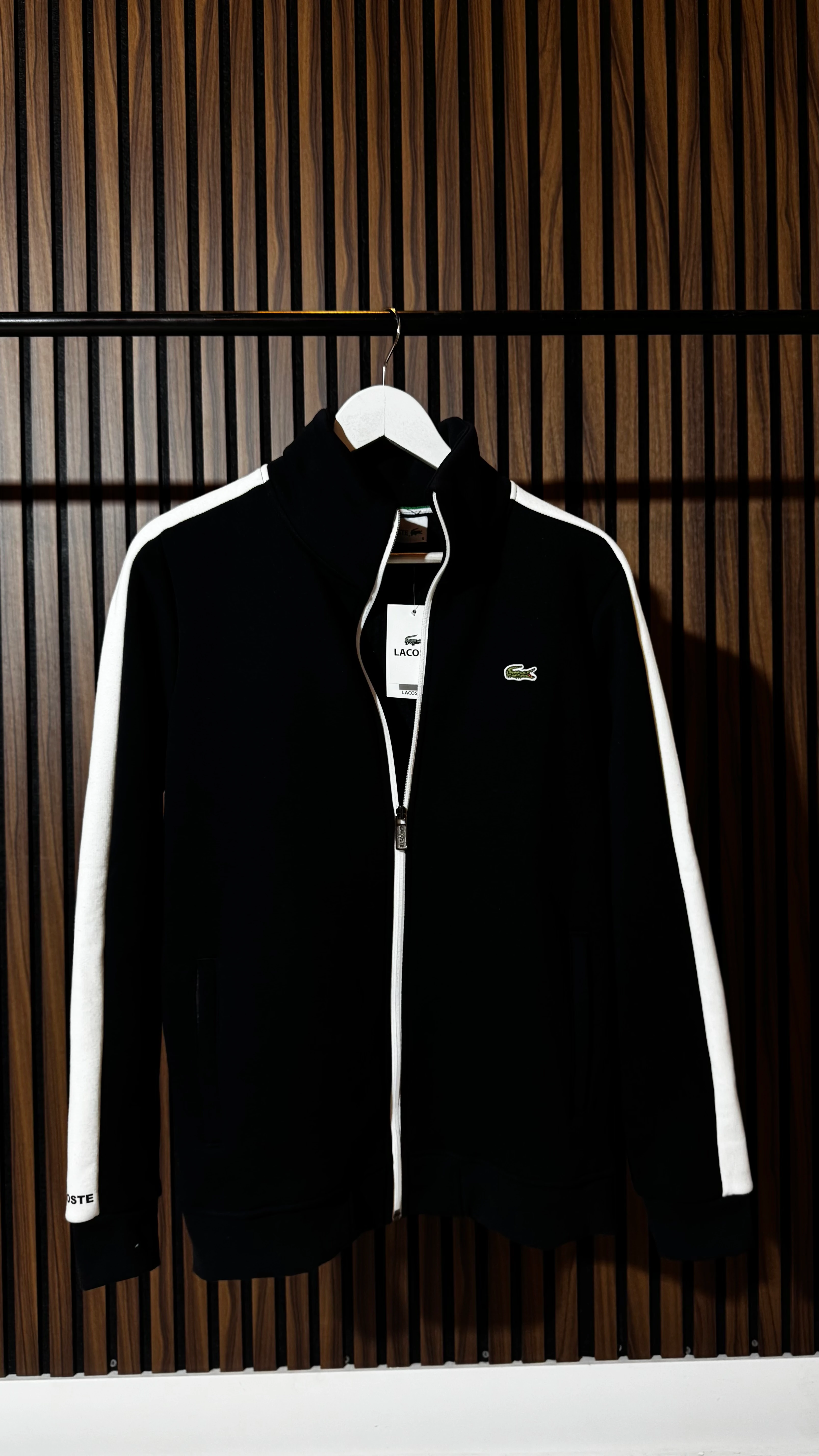 LCST Premium Şeritli Lacivert Hırka