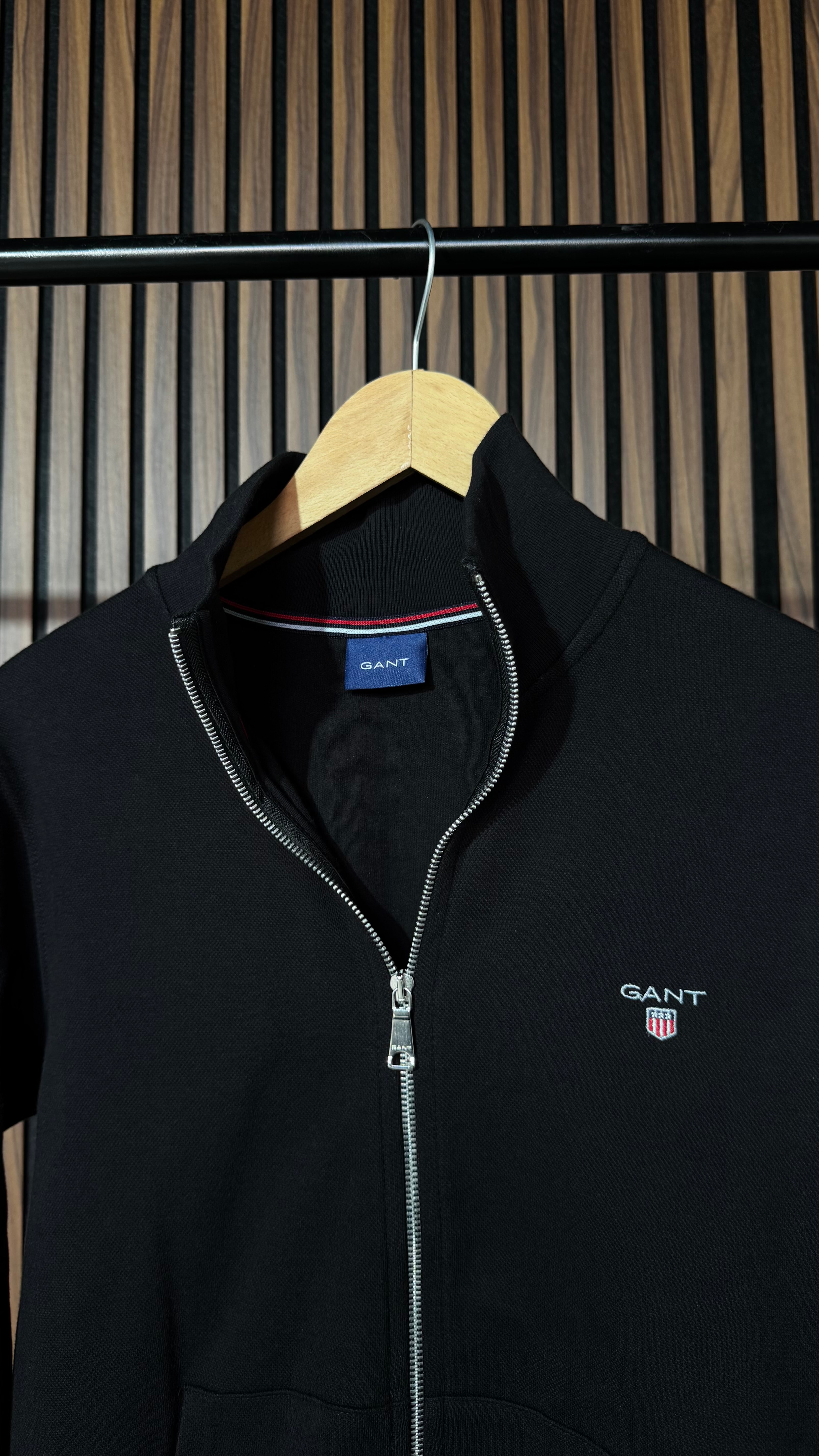 Gant Premium Full Zip Siyah Hırka