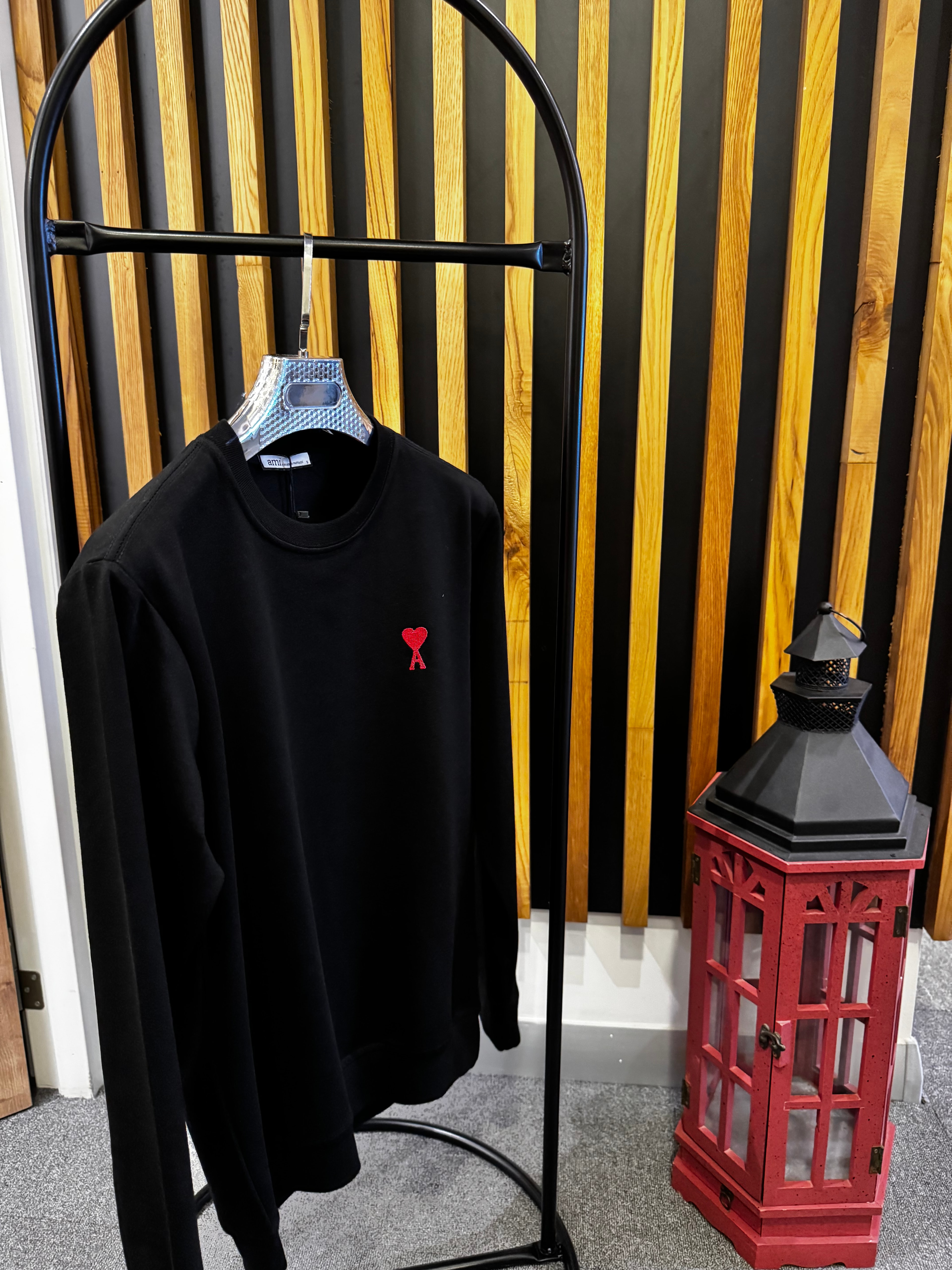 Ami Siyah Sweatshirt