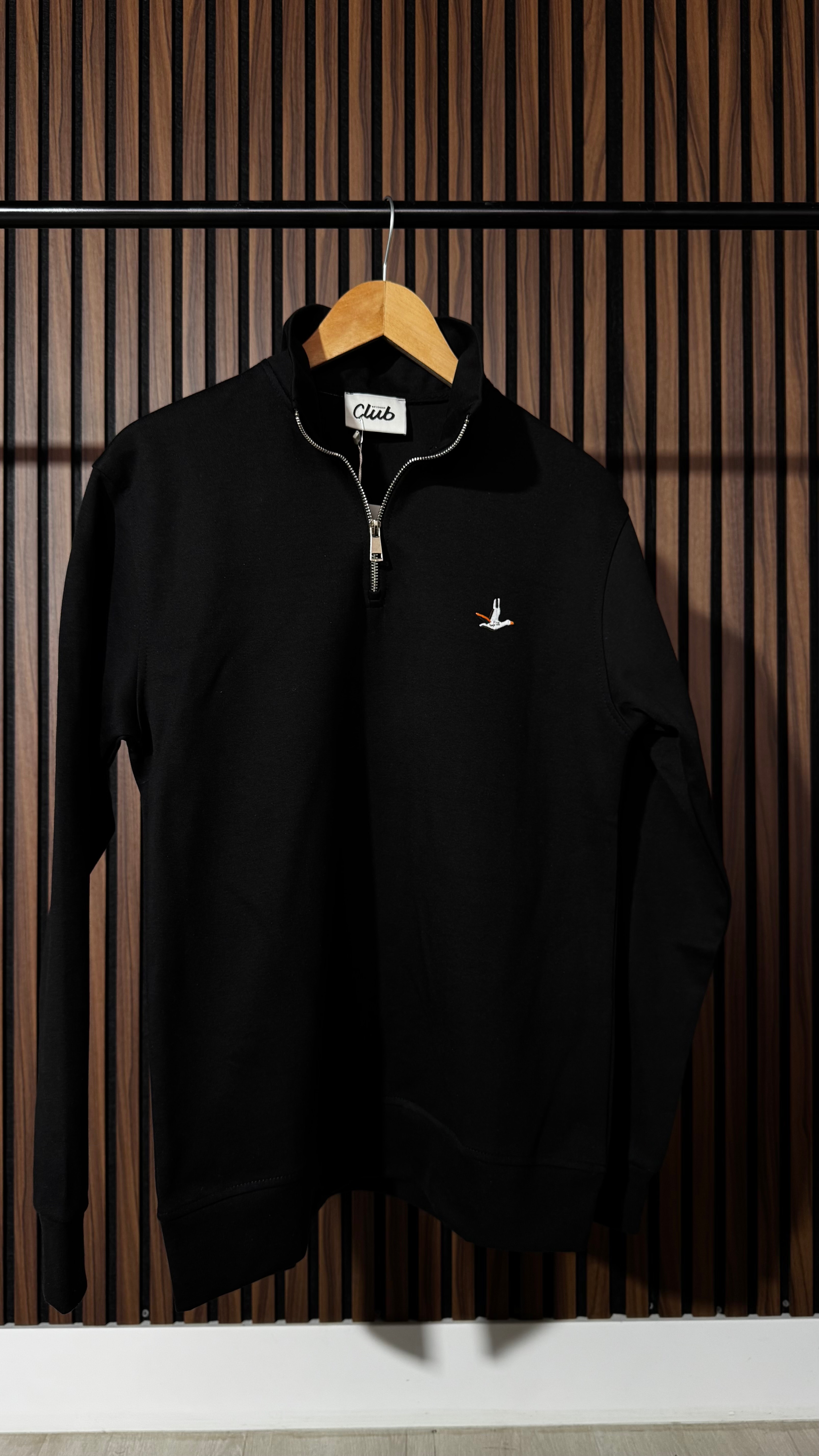 BYMN Premium Half Zip Siyah Sweatshirt