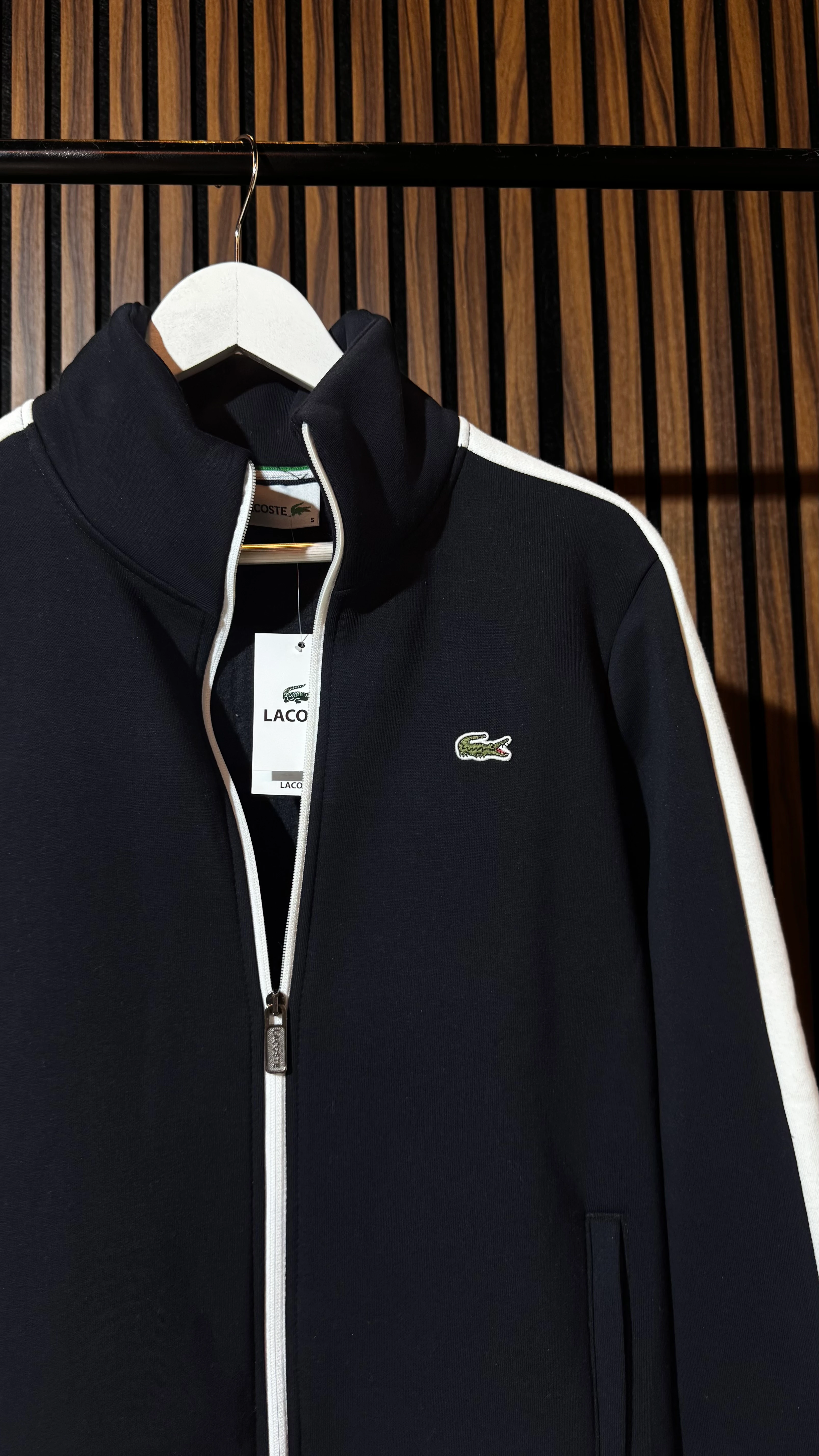 LCST Premium Şeritli Lacivert Hırka