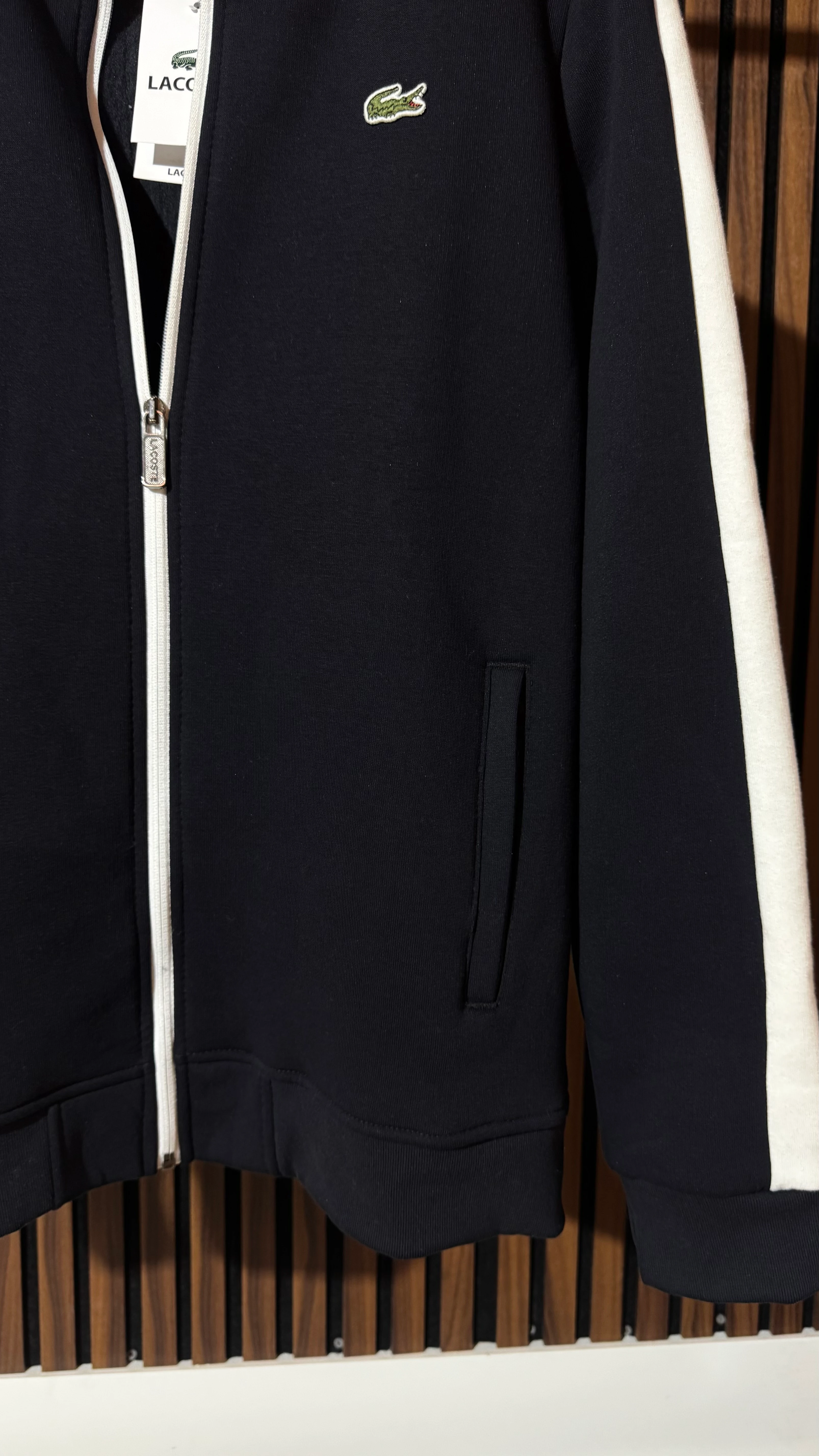 LCST Premium Şeritli Lacivert Hırka