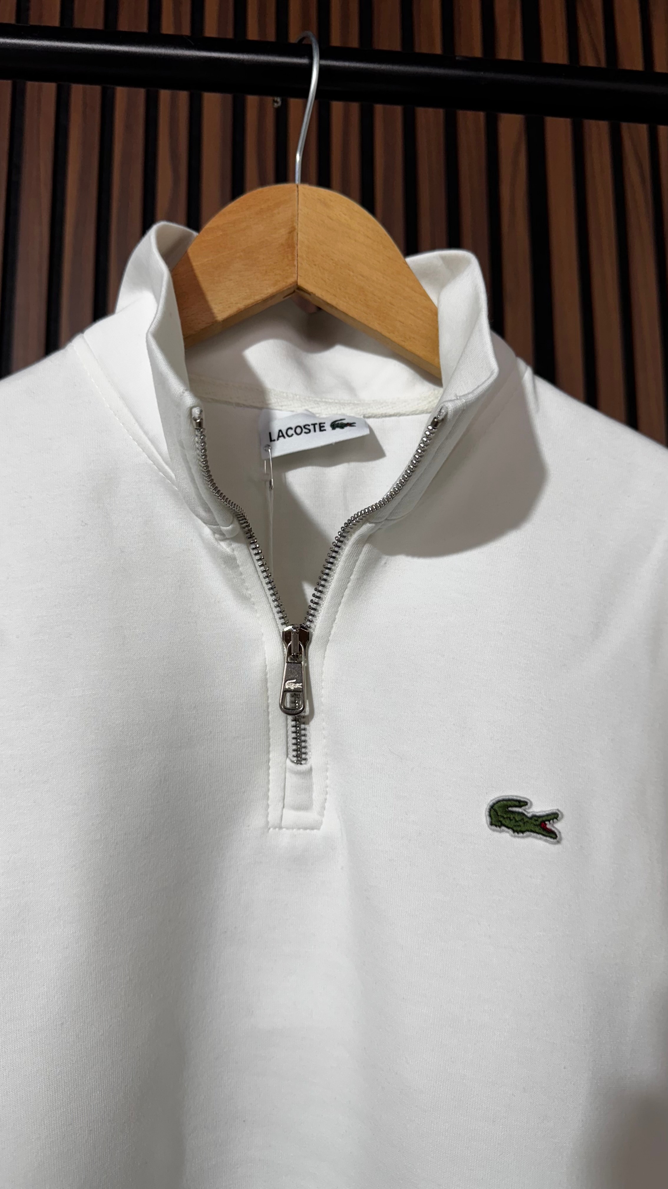 LCST Premium Half Zip Beyaz Sweatshirt