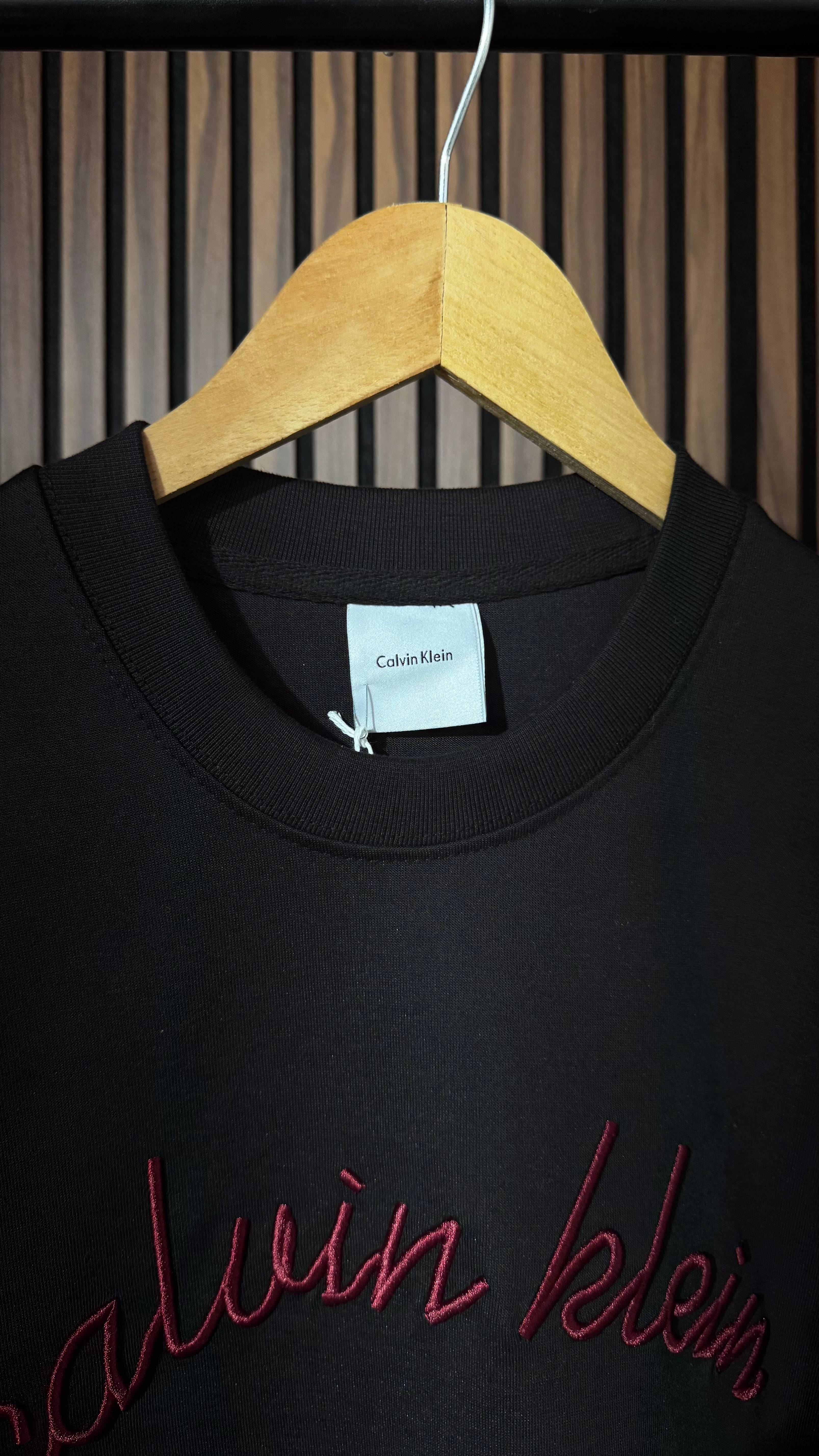 CK Premium Yazılı Siyah Sweatshirt