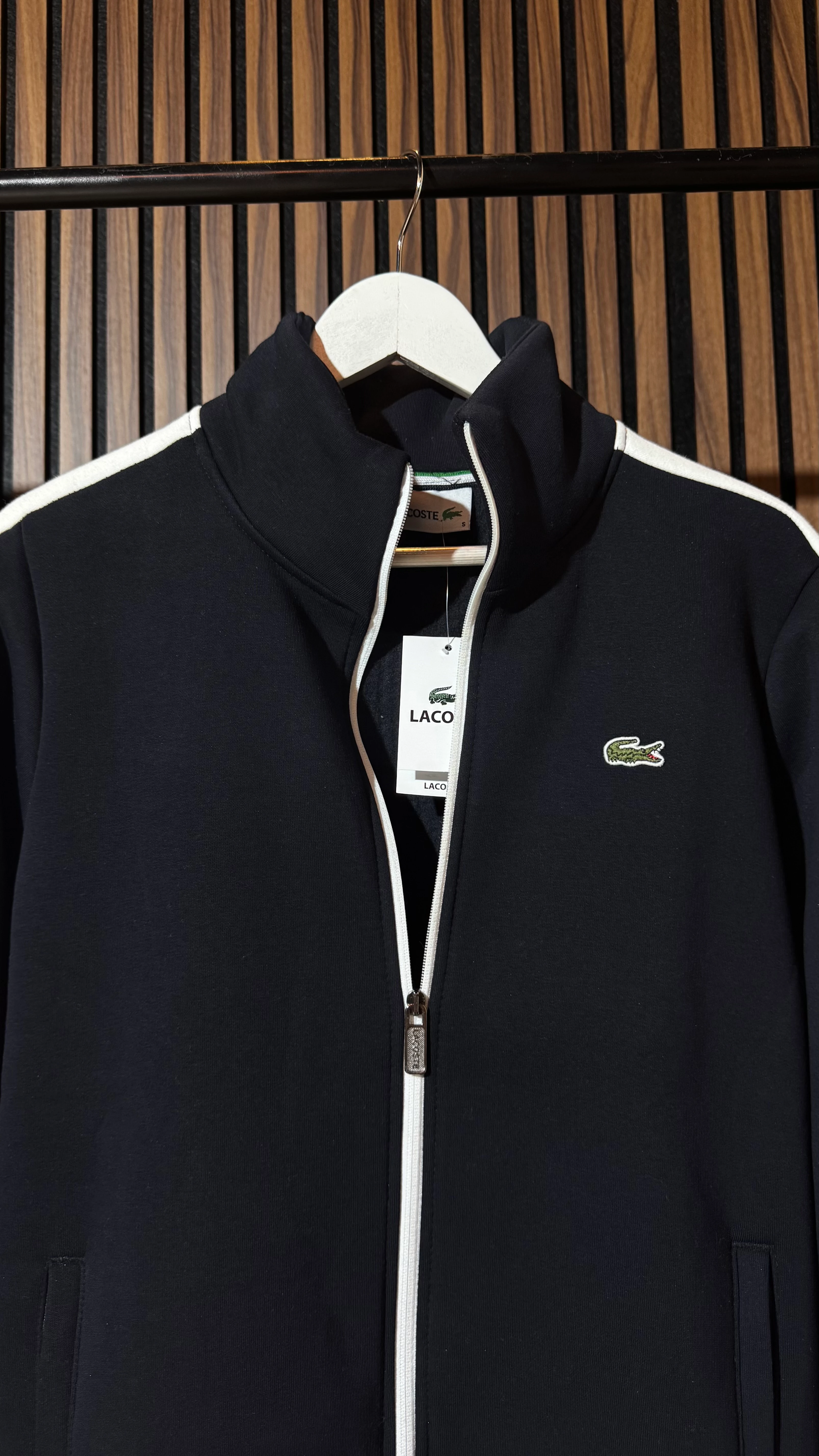 LCST Premium Şeritli Lacivert Hırka