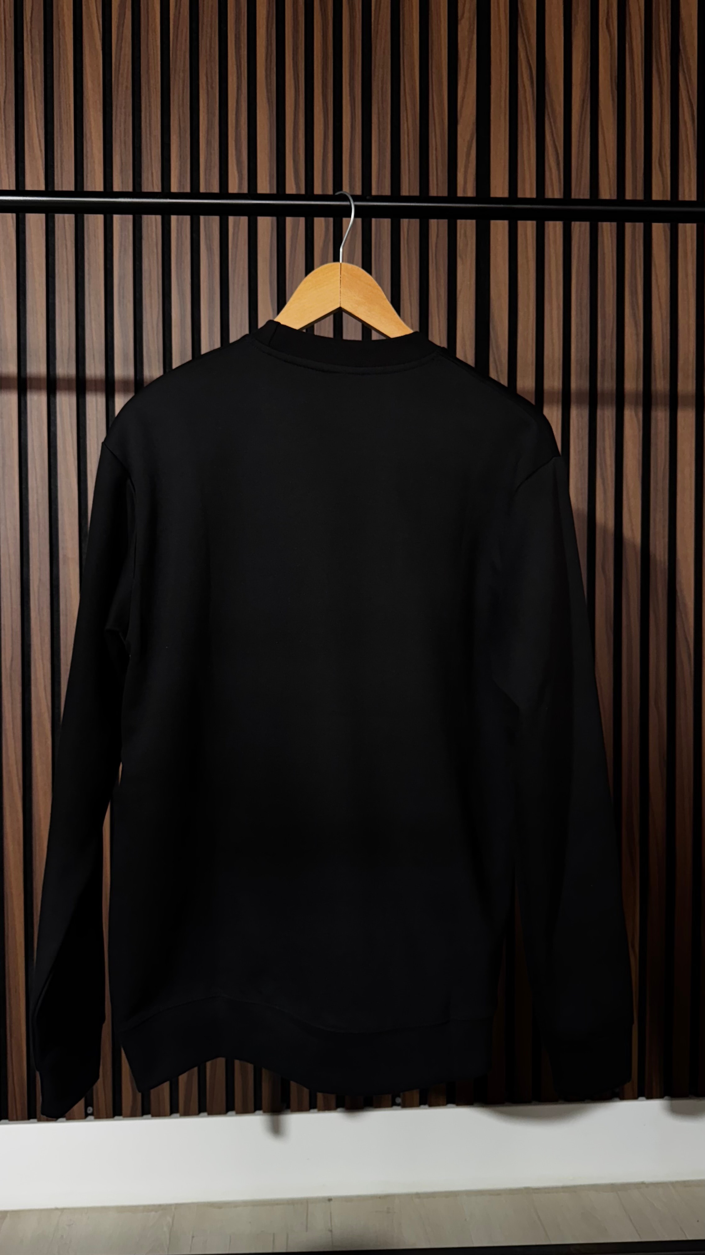CK Premium Yazılı Siyah Sweatshirt