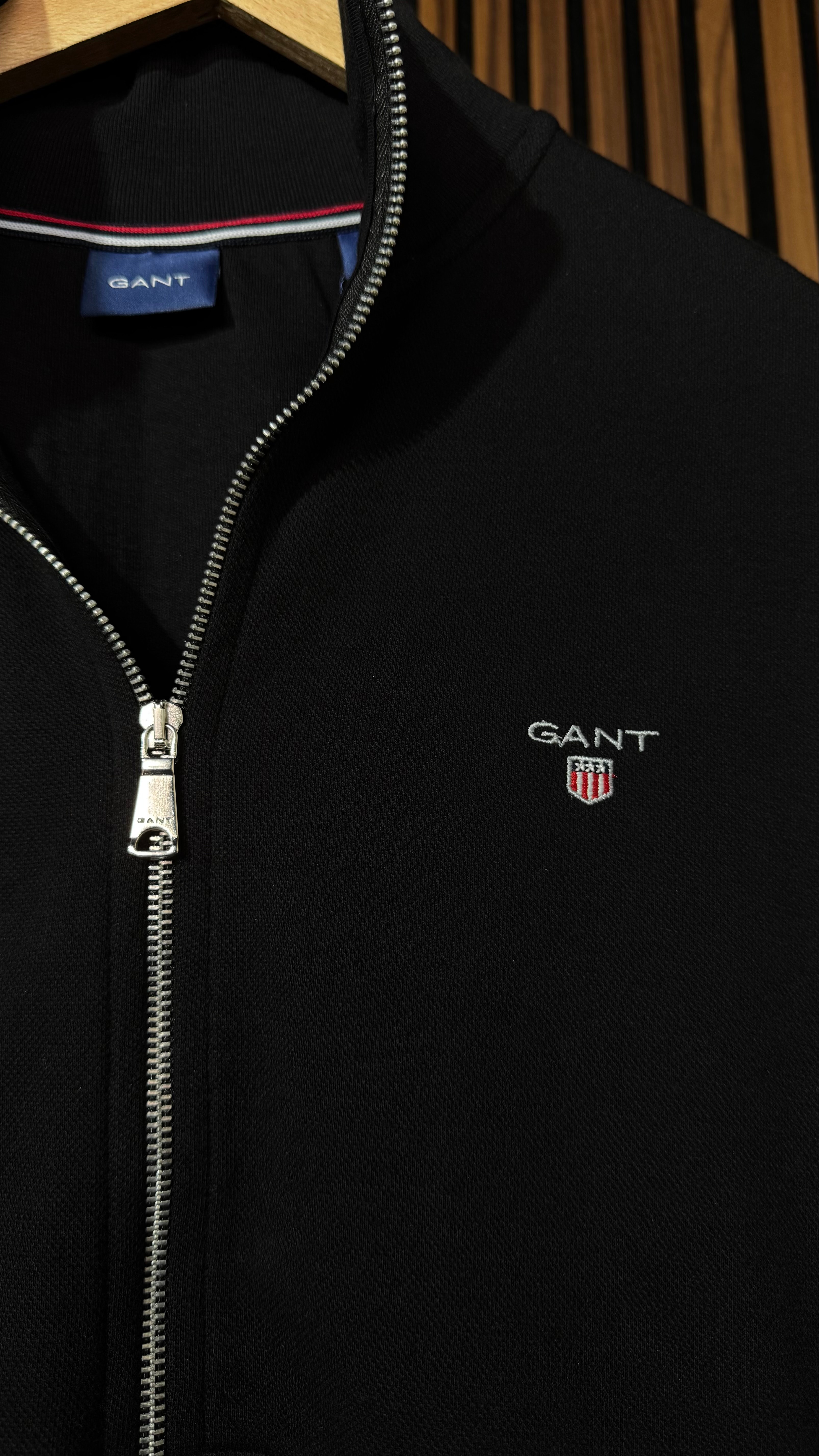 Gant Premium Full Zip Siyah Hırka