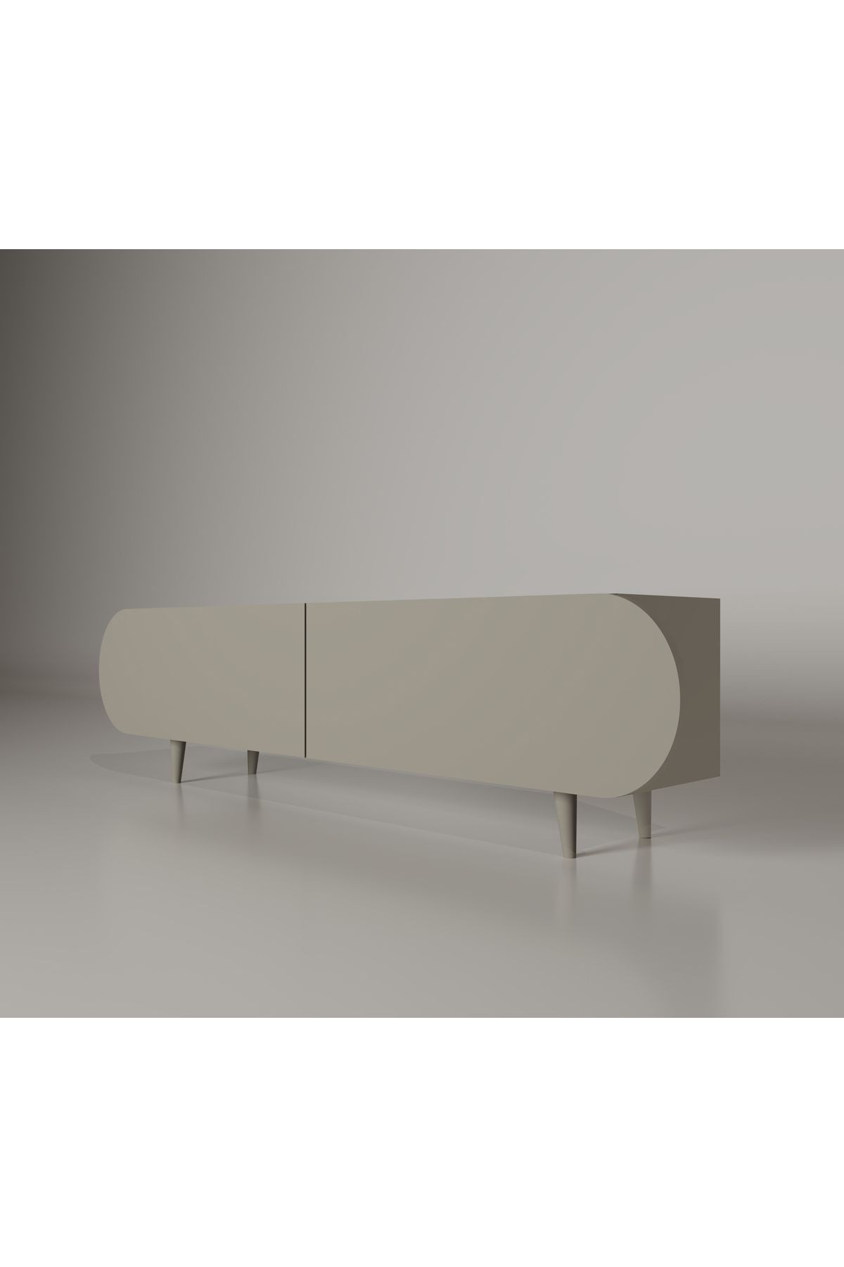 MDF 2 KAPAKLI AHŞAP AYAKLI 160 Cm  TV ÜNİTESİ