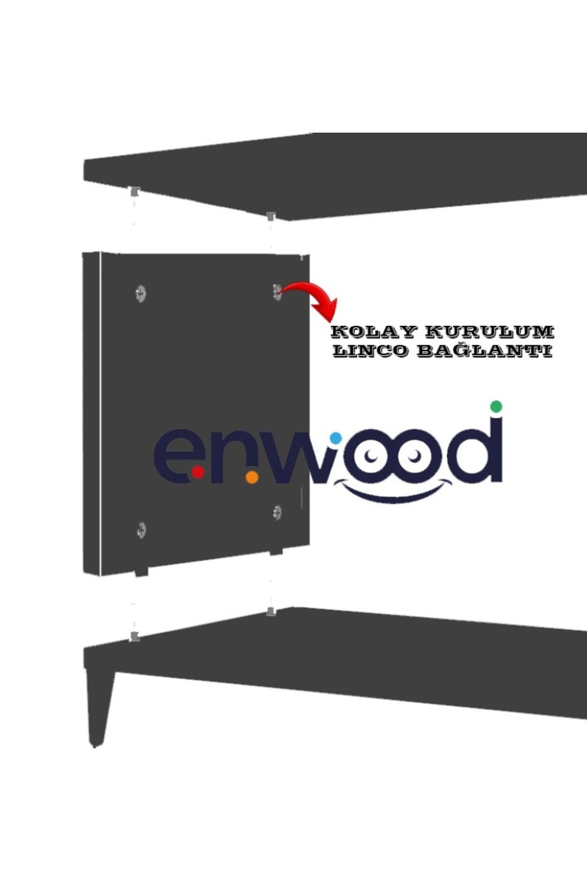RİGEL GRİ MDF 2 KAPAKLI (DÜŞME KAPAK) AHŞAP AYAKLI 160 CM COUNTRY TV ÜNİTESİ