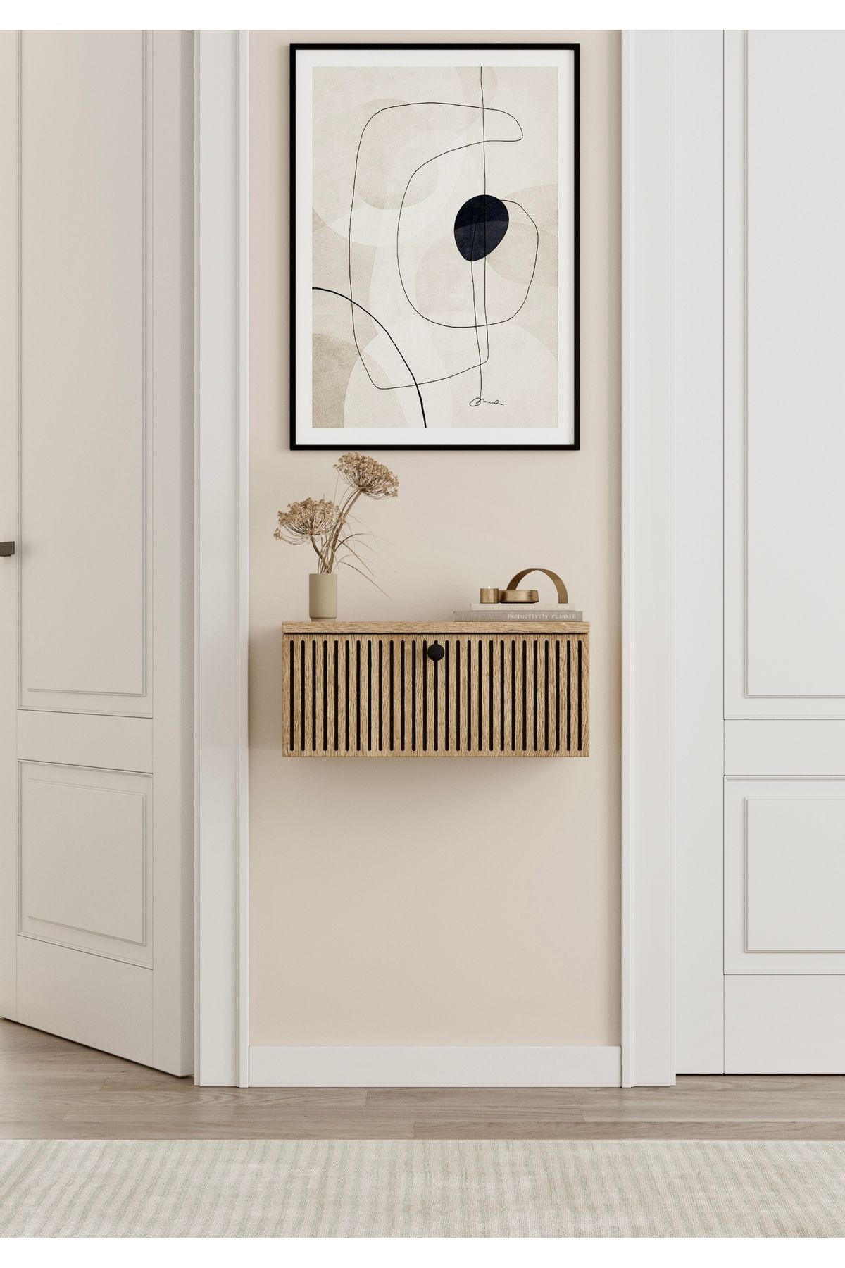 MİMOSA MDF DUVARA MONTE KAPAKLI DRESUAR (50 cm)