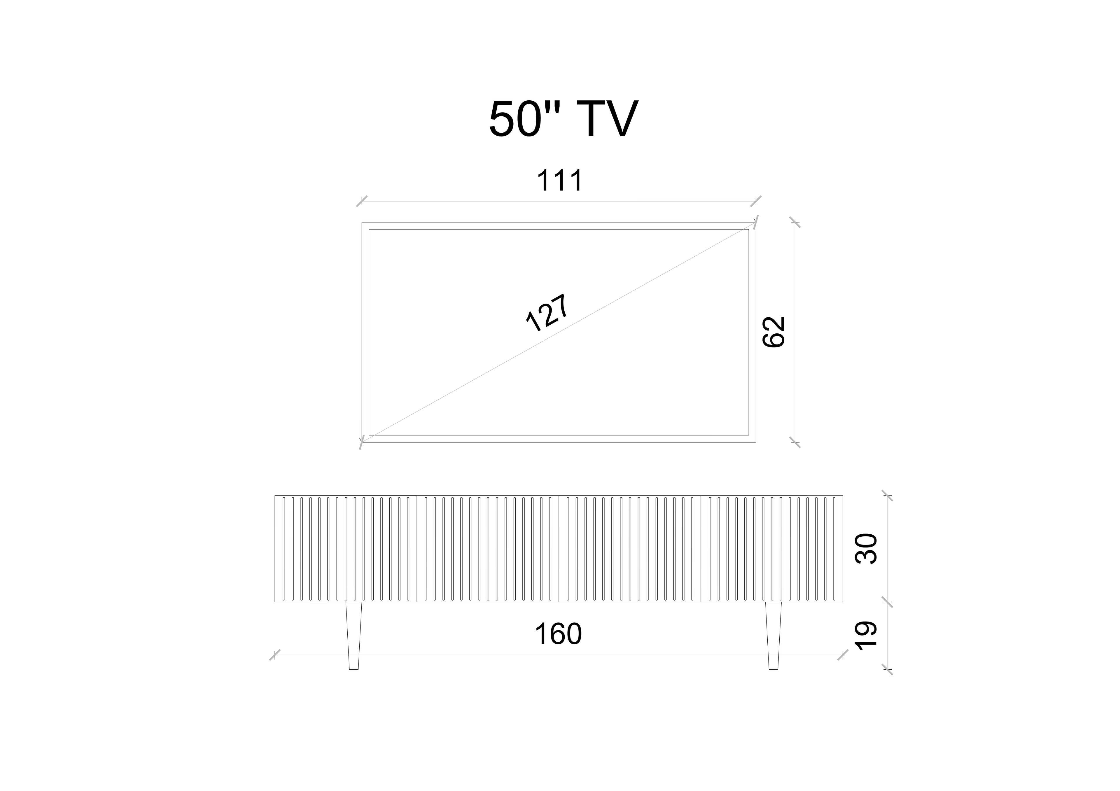 Capella 160 Cm Tv Ünitesi Mdf 4 Kapaklı Duvara Monte 