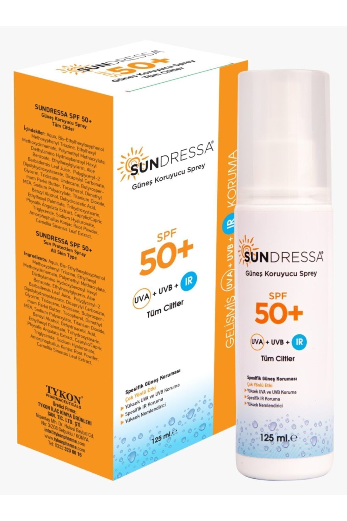Spf 50 Güneş Koruyucu Sprey 125 ml