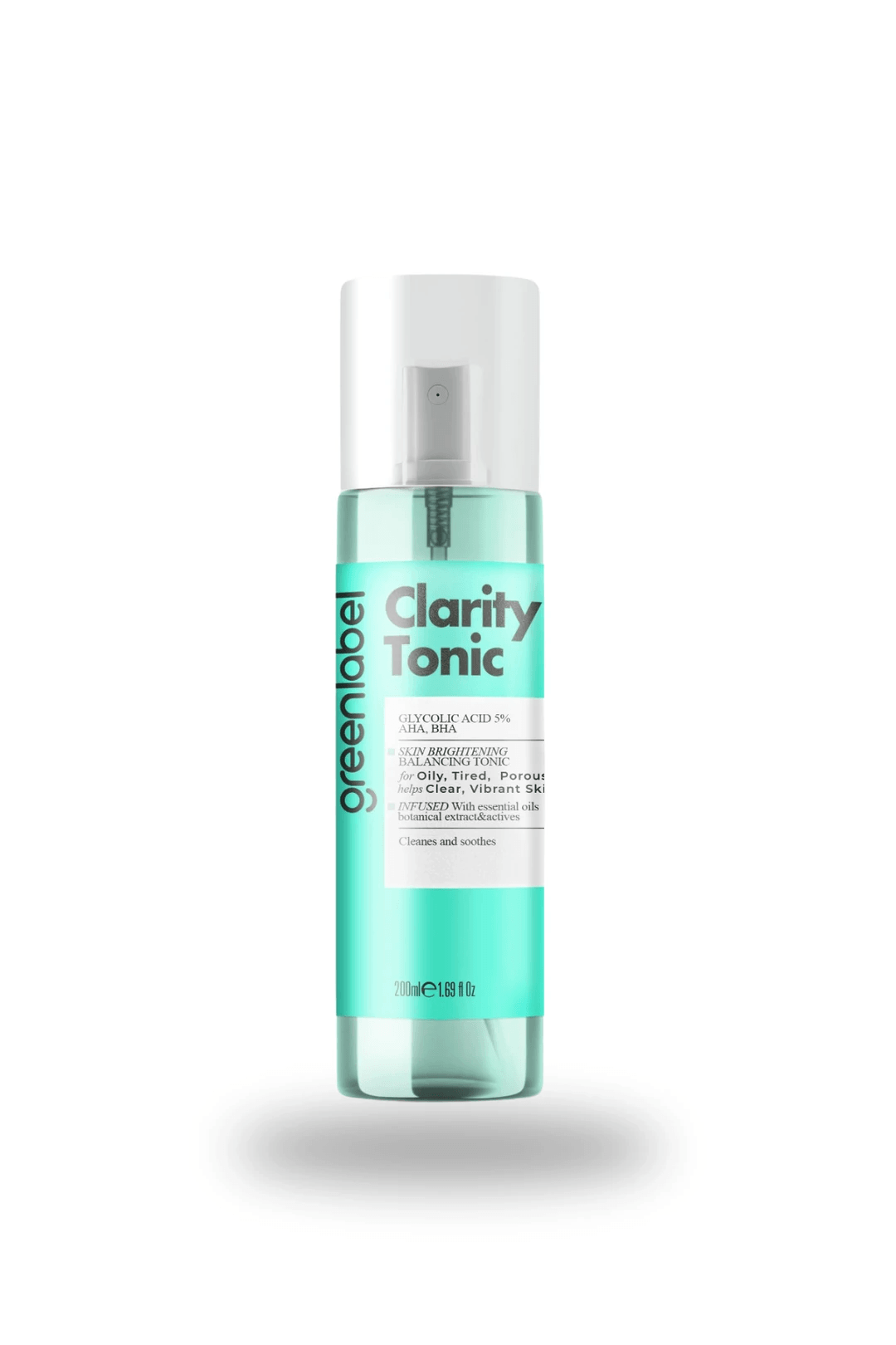 GREENLABEL %5 Glikolik Asit - AHA içeren Arındırıcı ve Gözenek Sıkılaştırıcı Peeling Etkili Clarity Tonic 200 ML