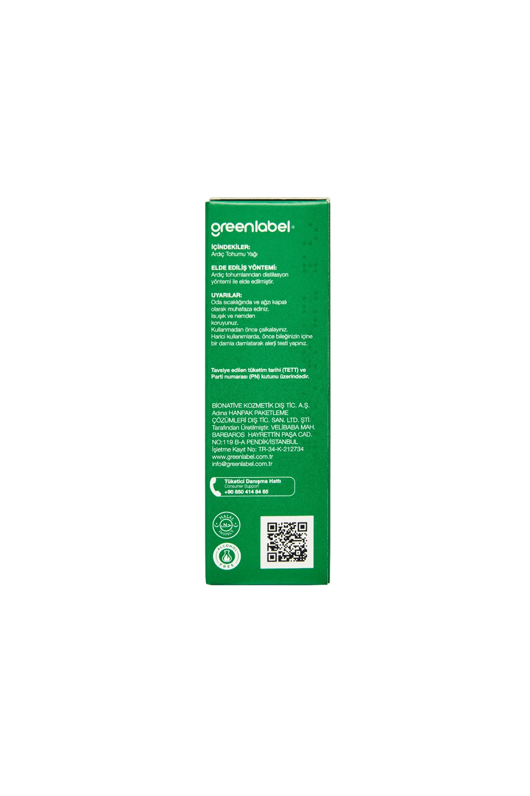 GREENLABEL Ardıç Tohumu Yağı 20ml.