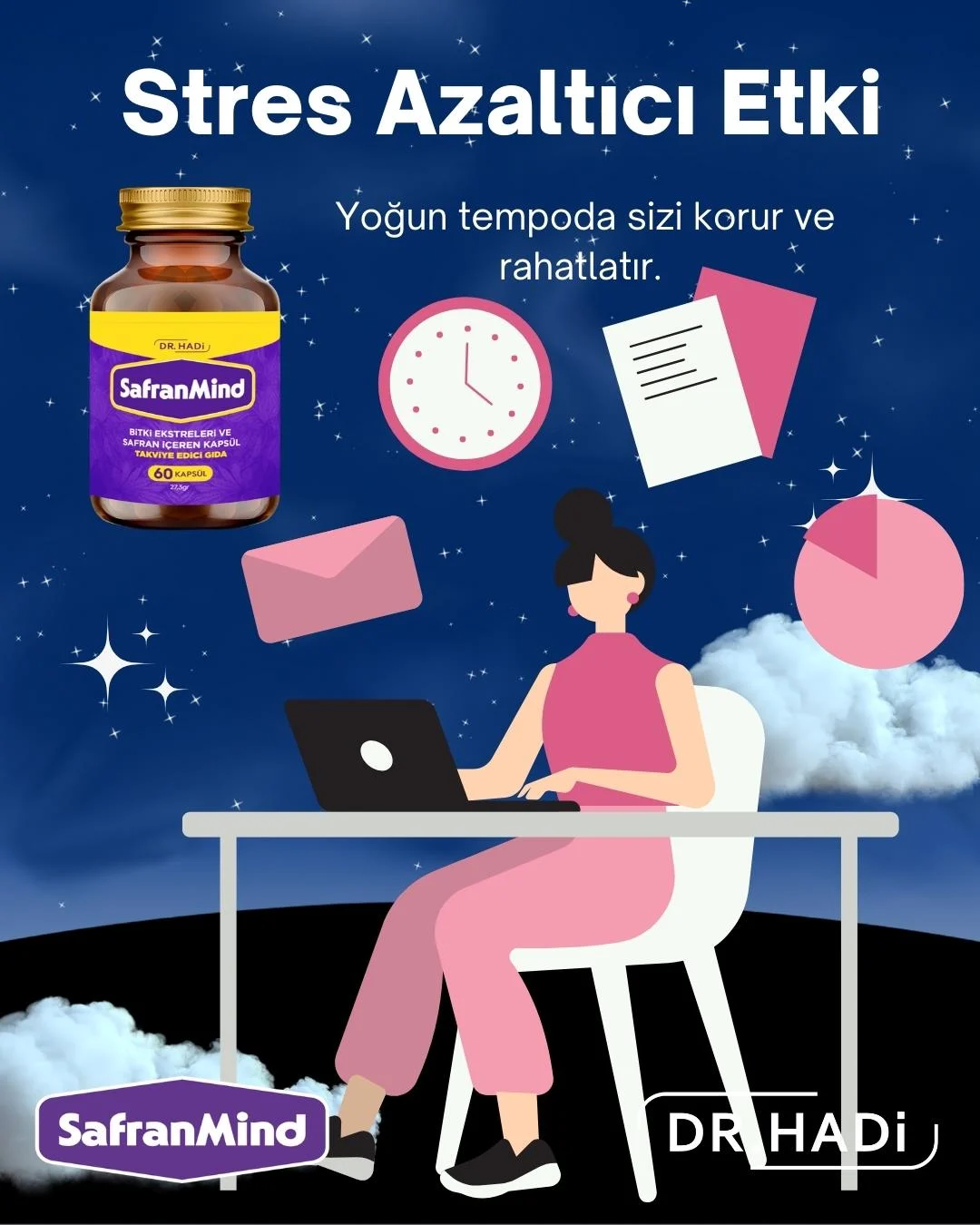 DR. HADİ Safran Mind 60 Kapsül